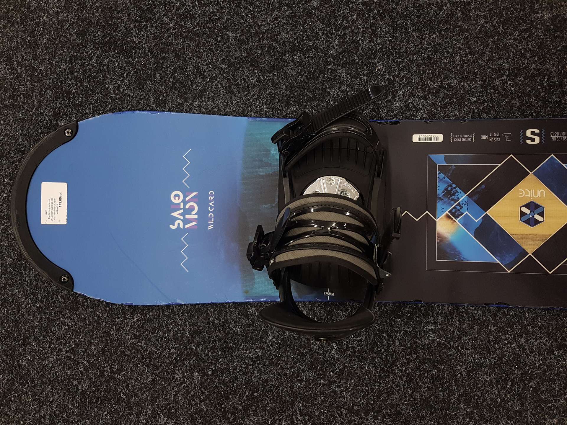 Použitý snowboard SALOMON WLD CARD + vázání Intercharger velikost M