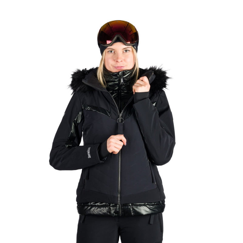 Dámska lyžiarska bunda Northfinder KALEY BU-6343SNW Dermizax Black