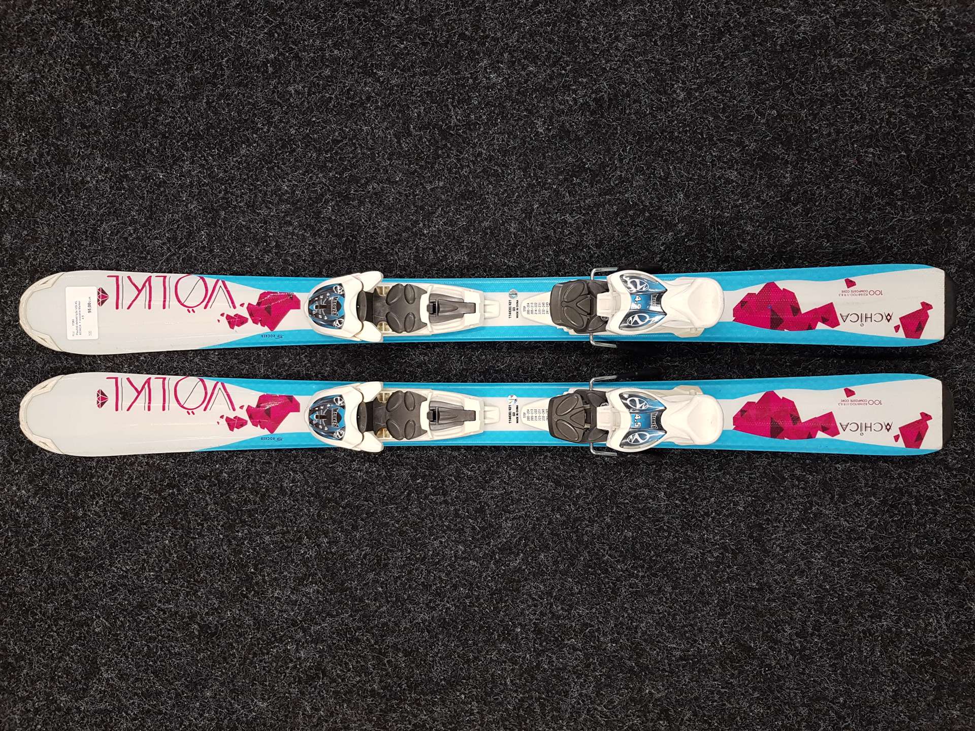 Gebrauchte Kinderski VÖLKL ACHICA + Bindungen Marker 4.5