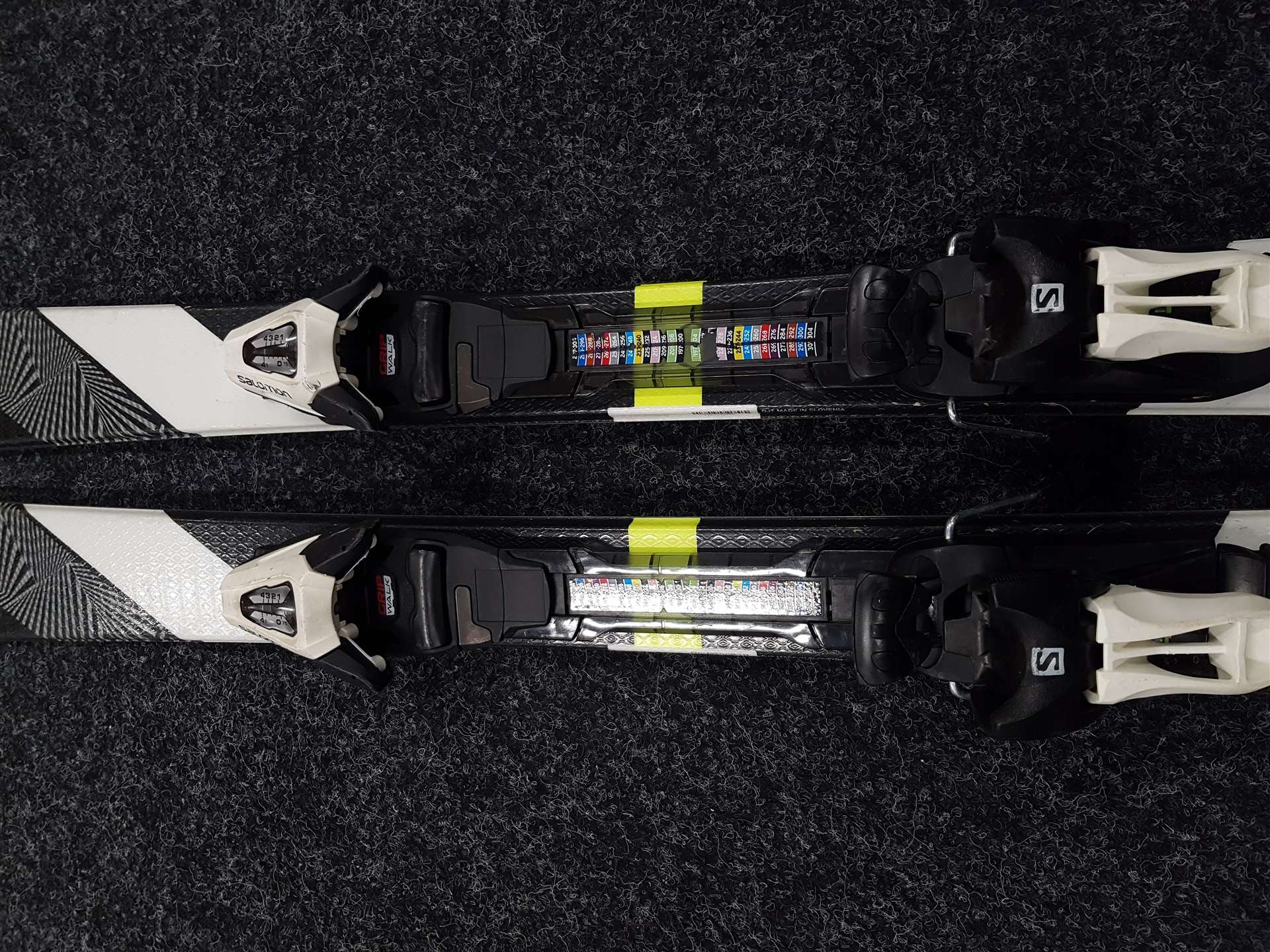 Použité detské lyže TECNOPRO Team66 + viazanie Salomon 4,5