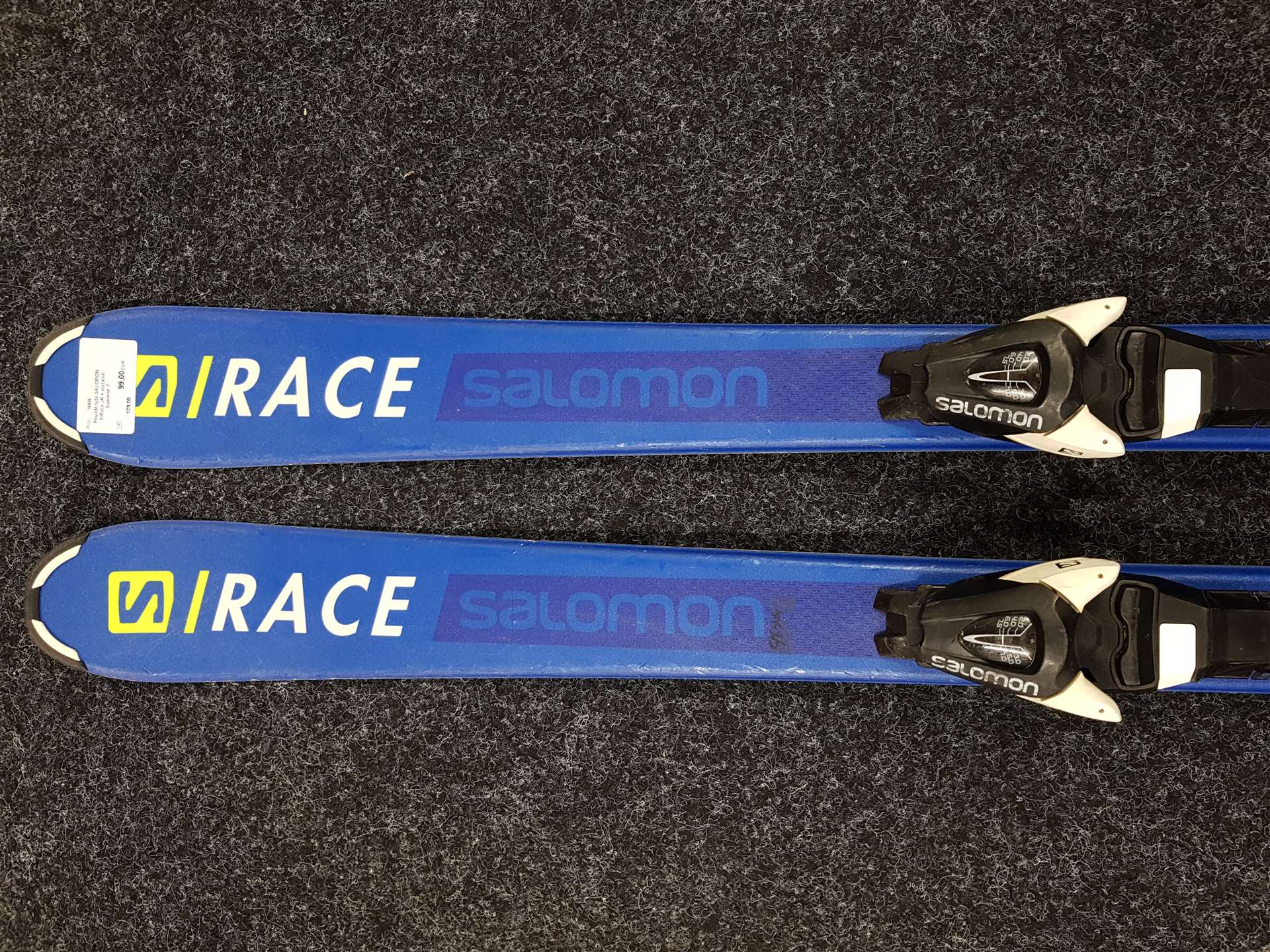 Gebrauchte Skier SALOMON S/Race JR + Bindungen Salomon 7