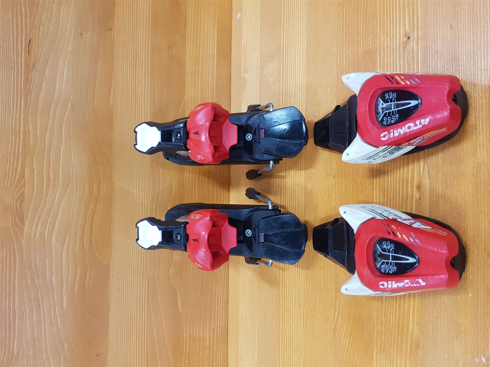 Použité vázání Atomic 7,5 (DIN 7,5)