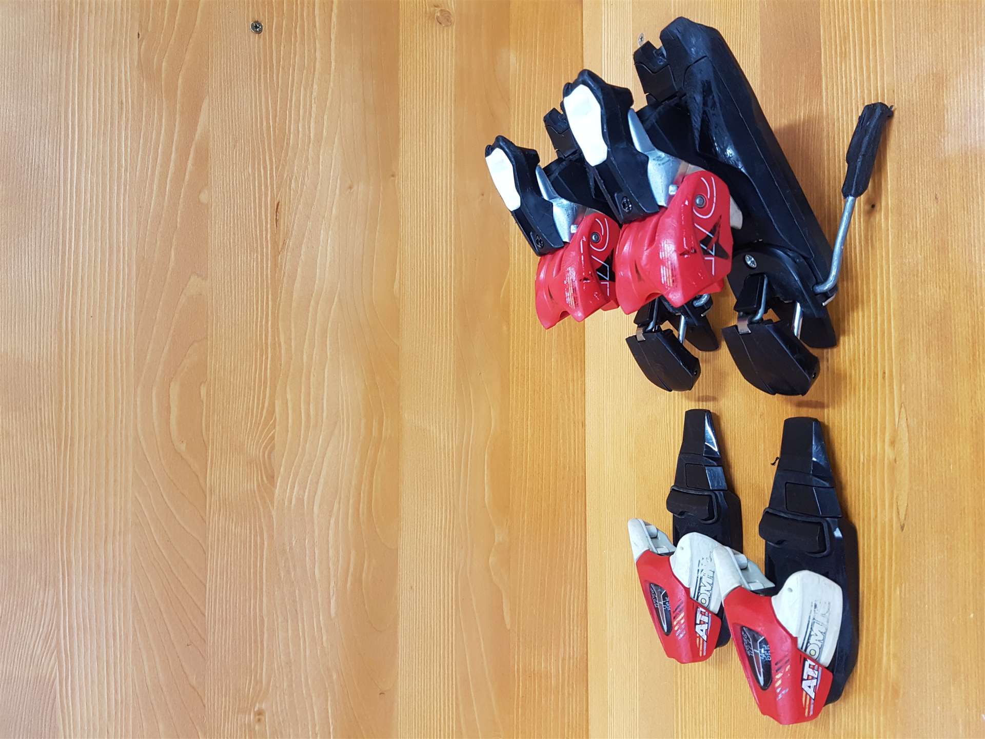 Použité vázání Atomic 7,5 (DIN 7,5)