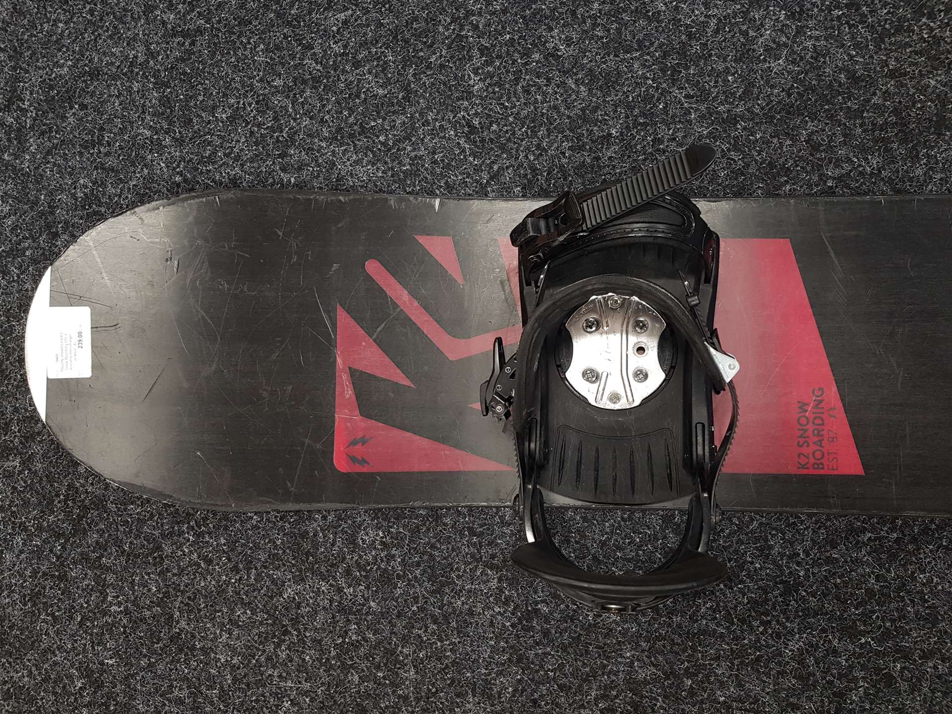 Używana deska snowboardowa K2 Snow Boarding 155 + wiązania Intercharger rozmiar XL