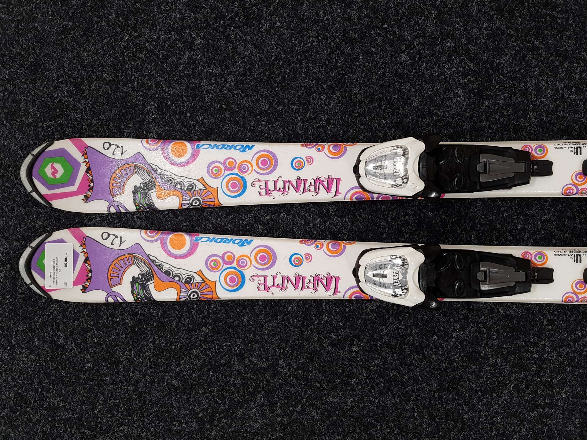 Použité lyže NORDICA Infinite + vázání Marker 4,5