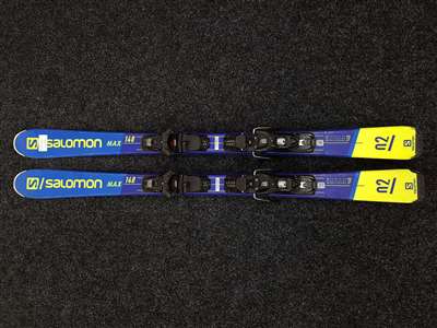 Skis SALOMON Max d'occasion + fixations Salomon M10