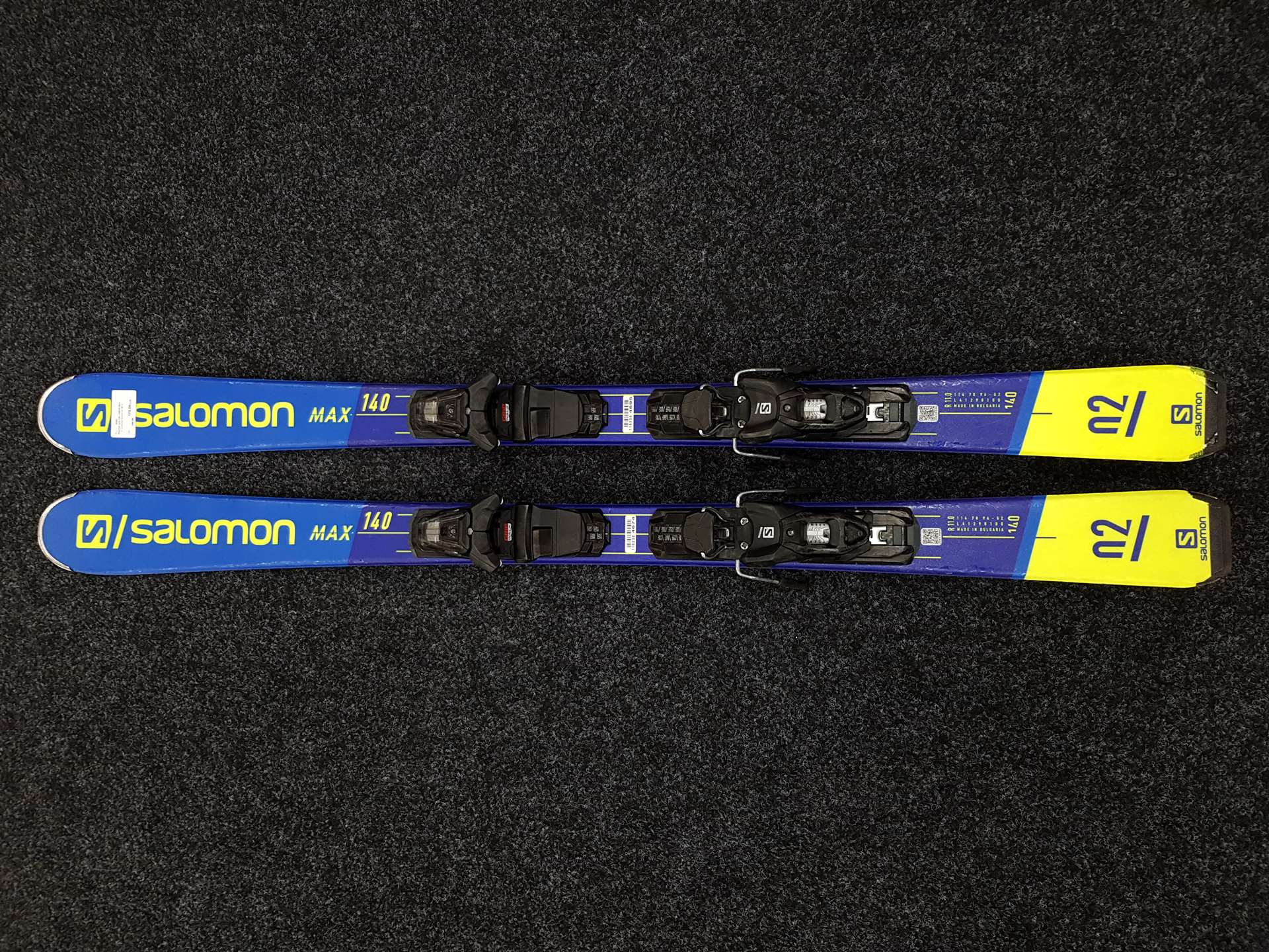 Skis SALOMON Max d'occasion + fixations Salomon M10
