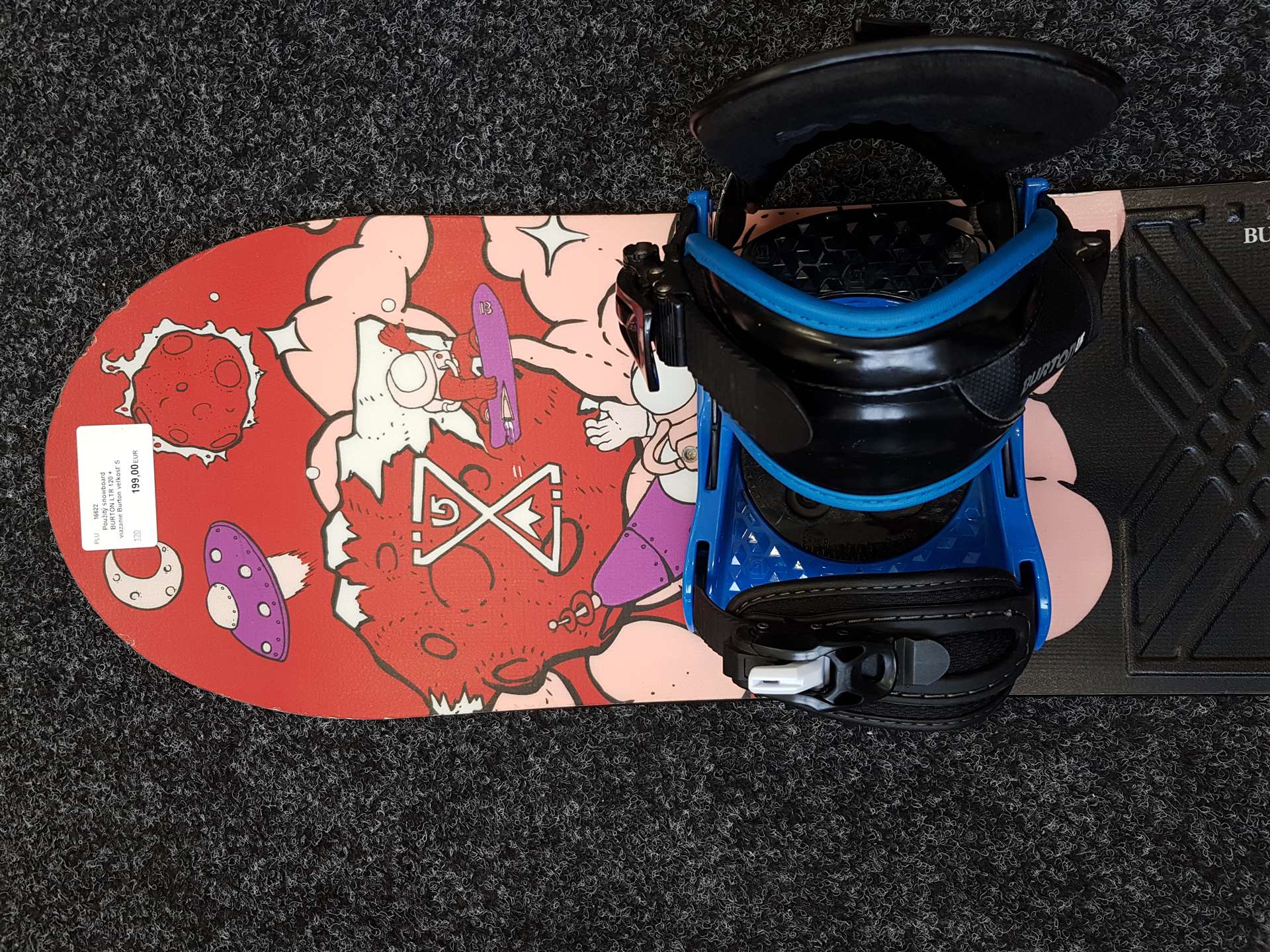 Použitý snowboard BURTON LTR 120 + vázání Burton velikost S