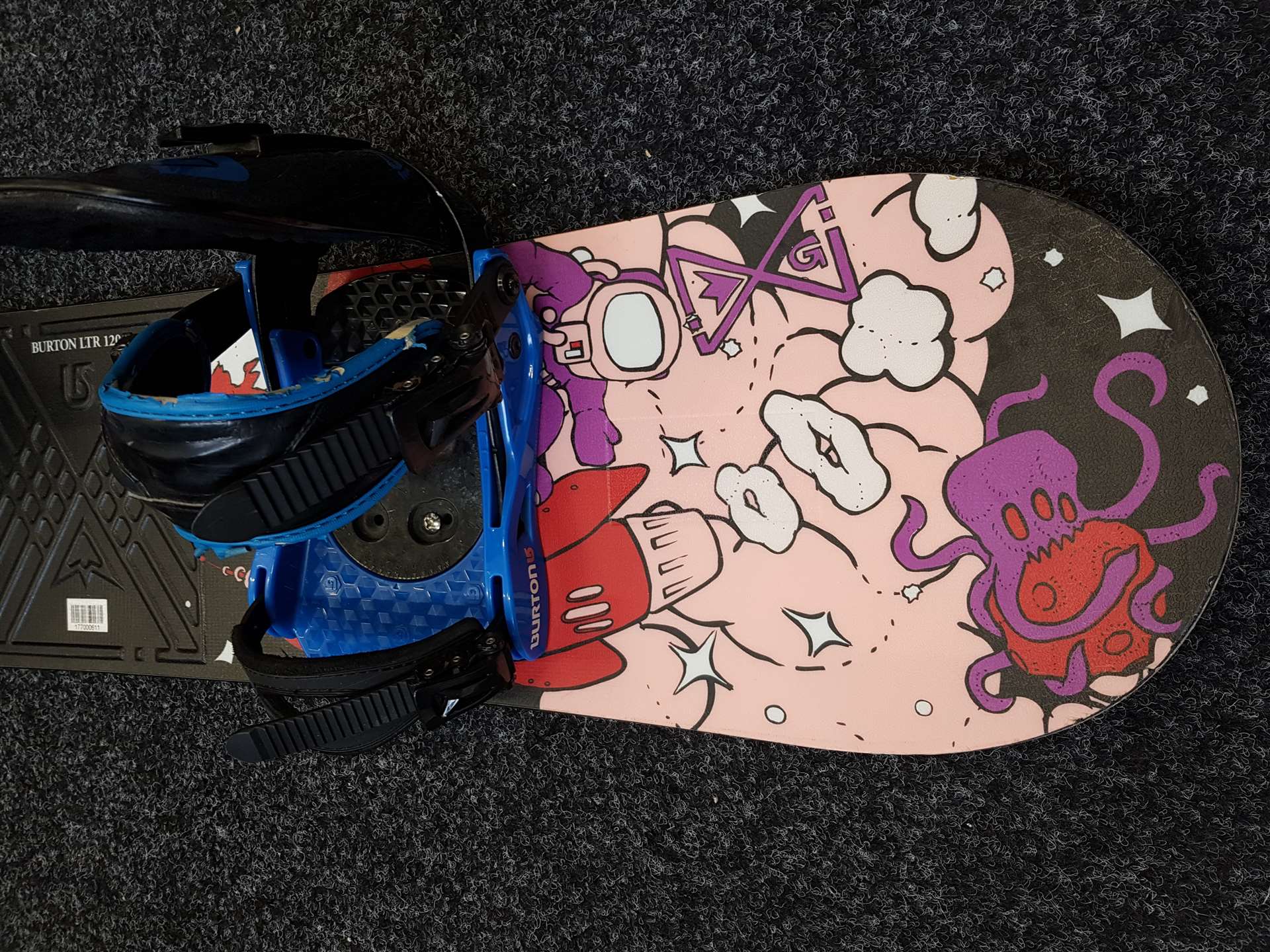 Použitý snowboard BURTON LTR 120 + vázání Burton velikost S