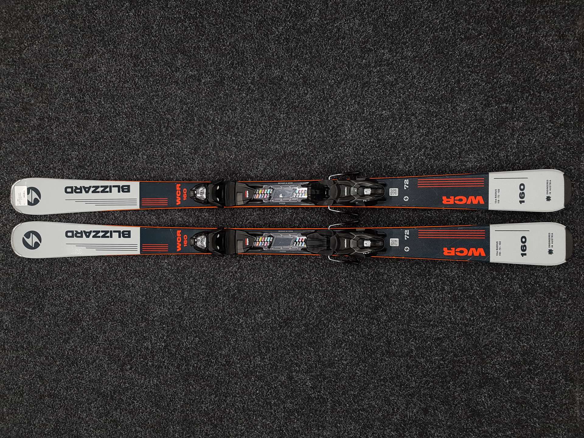 Skis d'occasion BLIZZARD WCR 72 + fixations Marker TLT 10