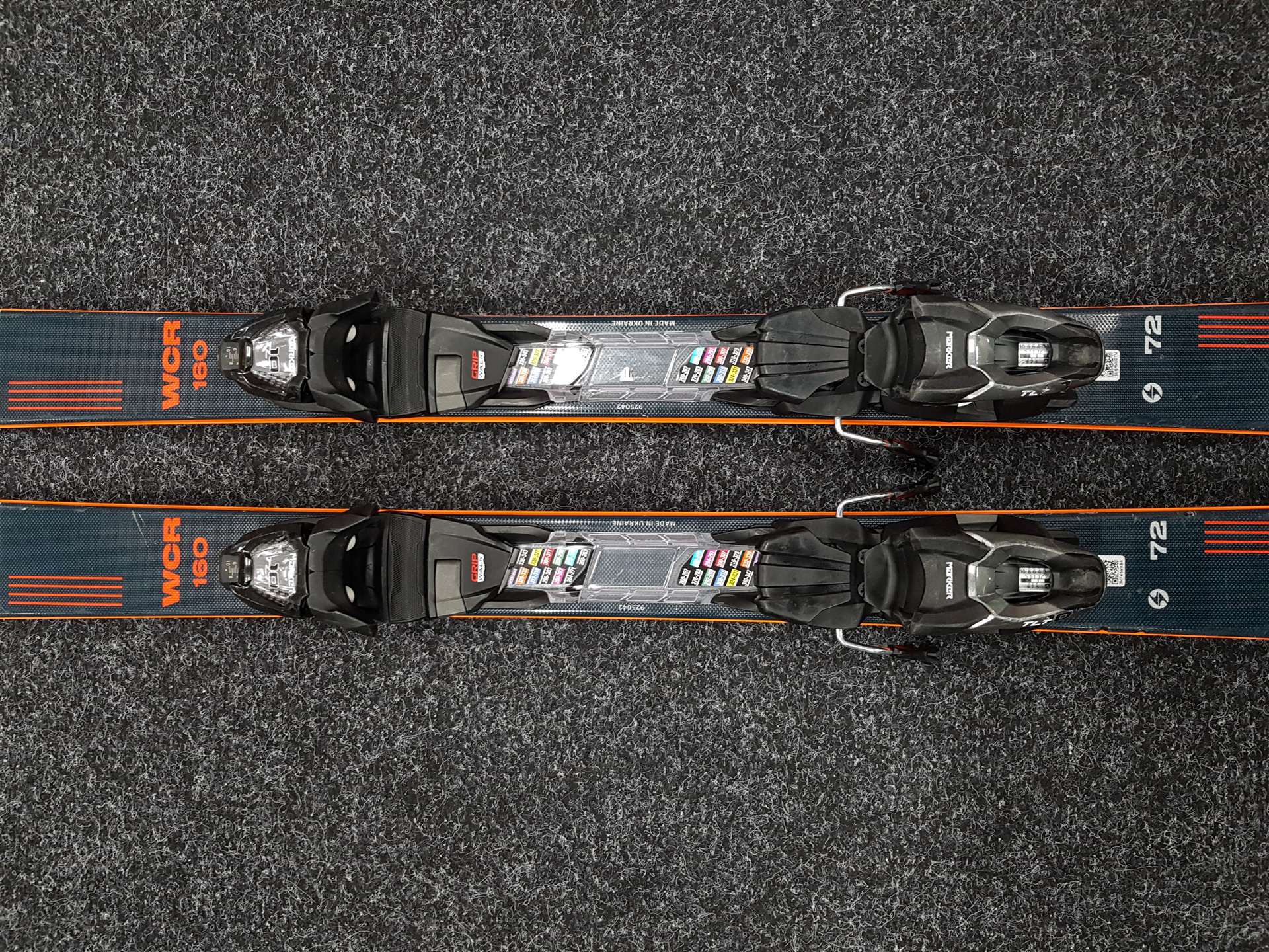 Skis d'occasion BLIZZARD WCR 72 + fixations Marker TLT 10