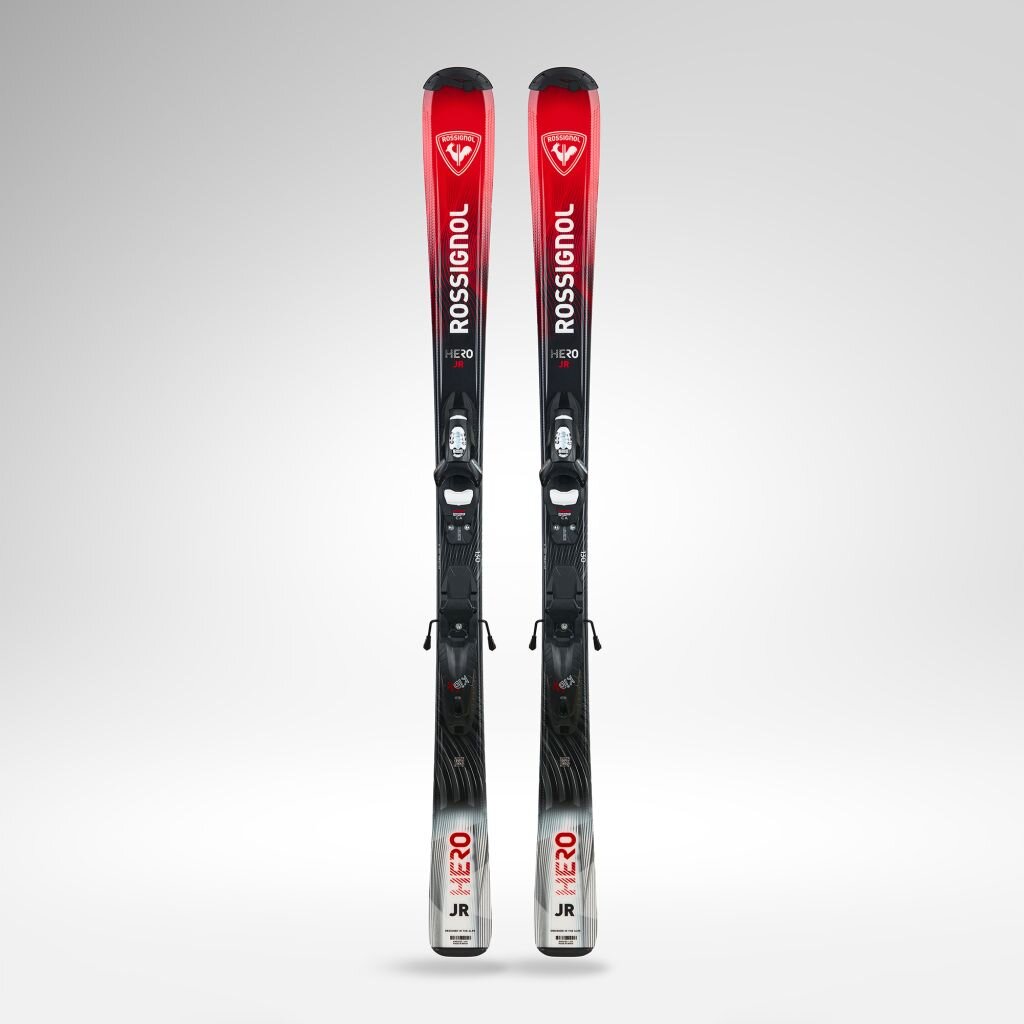 Rossignol HERO JR 100-140 KID-X ski's + bindingen KID 4 GW B76 ZWART