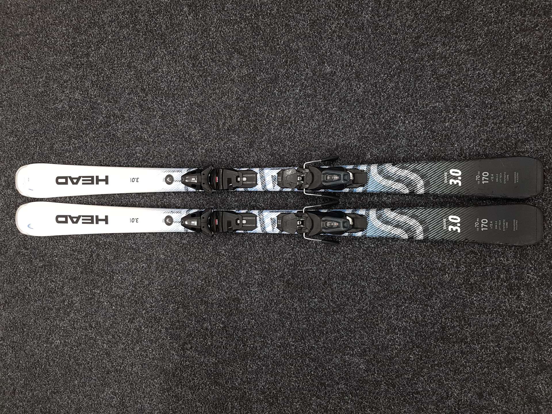 Gebrauchte HEAD Shape 3.0 Ski + Tyrolia 10 Bindungen