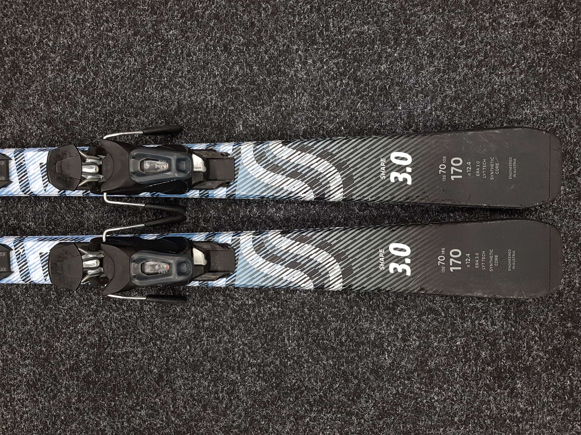 Gebrauchte HEAD Shape 3.0 Ski + Tyrolia 10 Bindungen