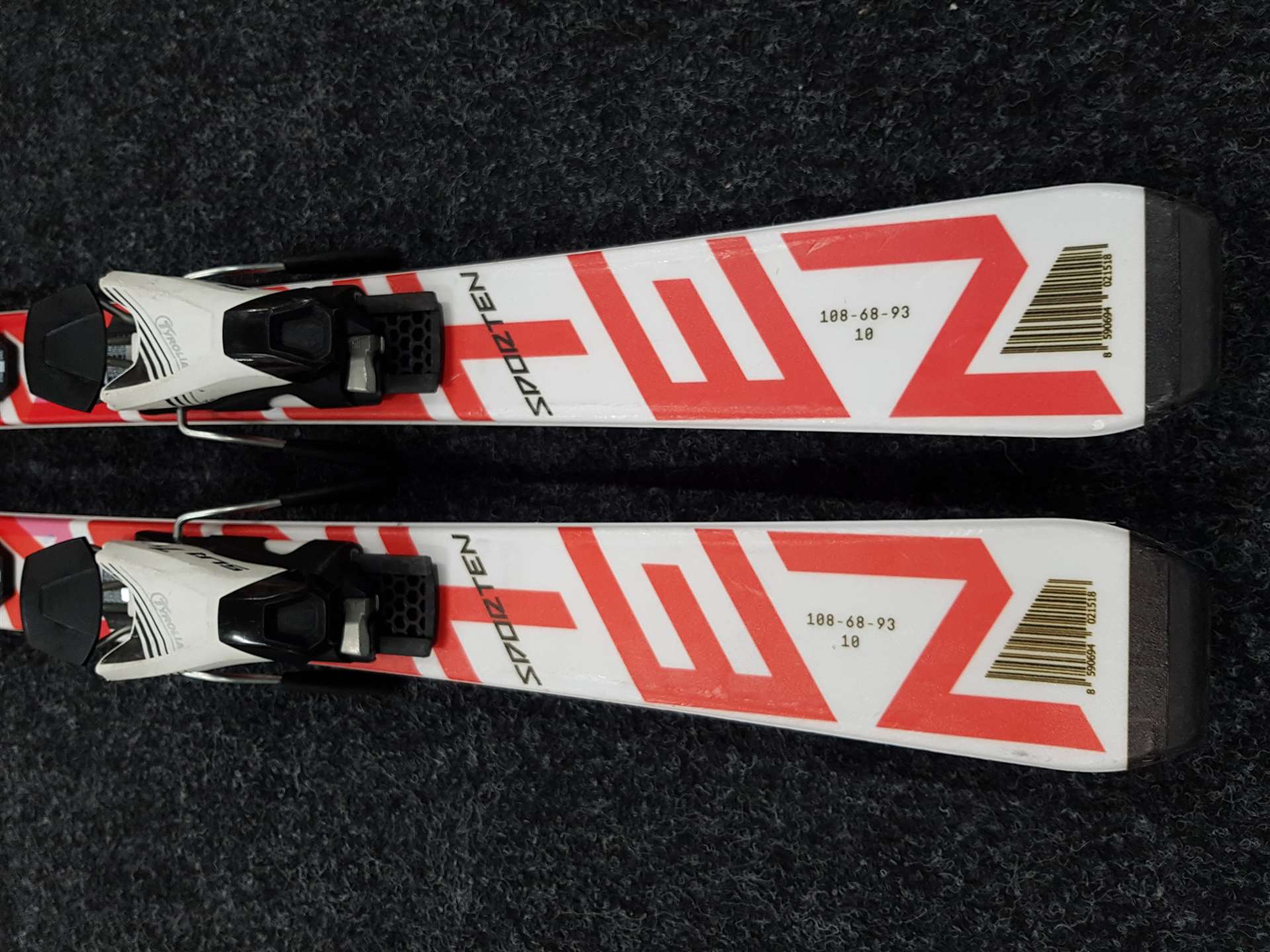 Sci da sci per bambini usati SPORTEN Street + attacchi Tyrolia SLR 7.5