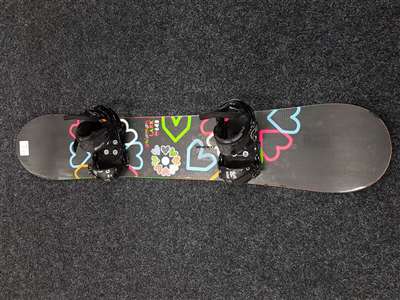 Tabla de snowboard SALOMON Lara usada + fijaciones Burton talla S/M