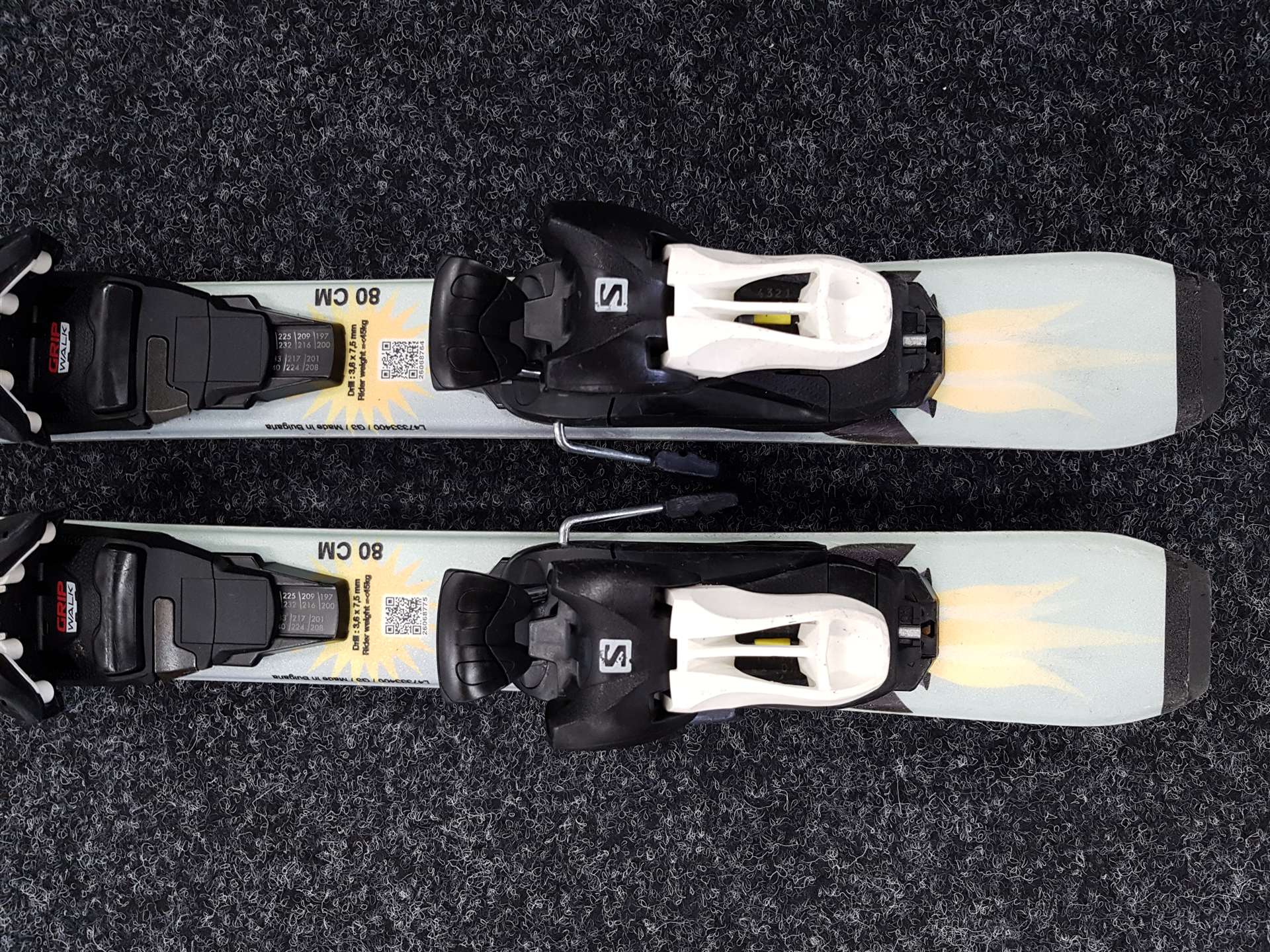 Használt gyermek síléc SALOMON T1 + kötés Salomon 5