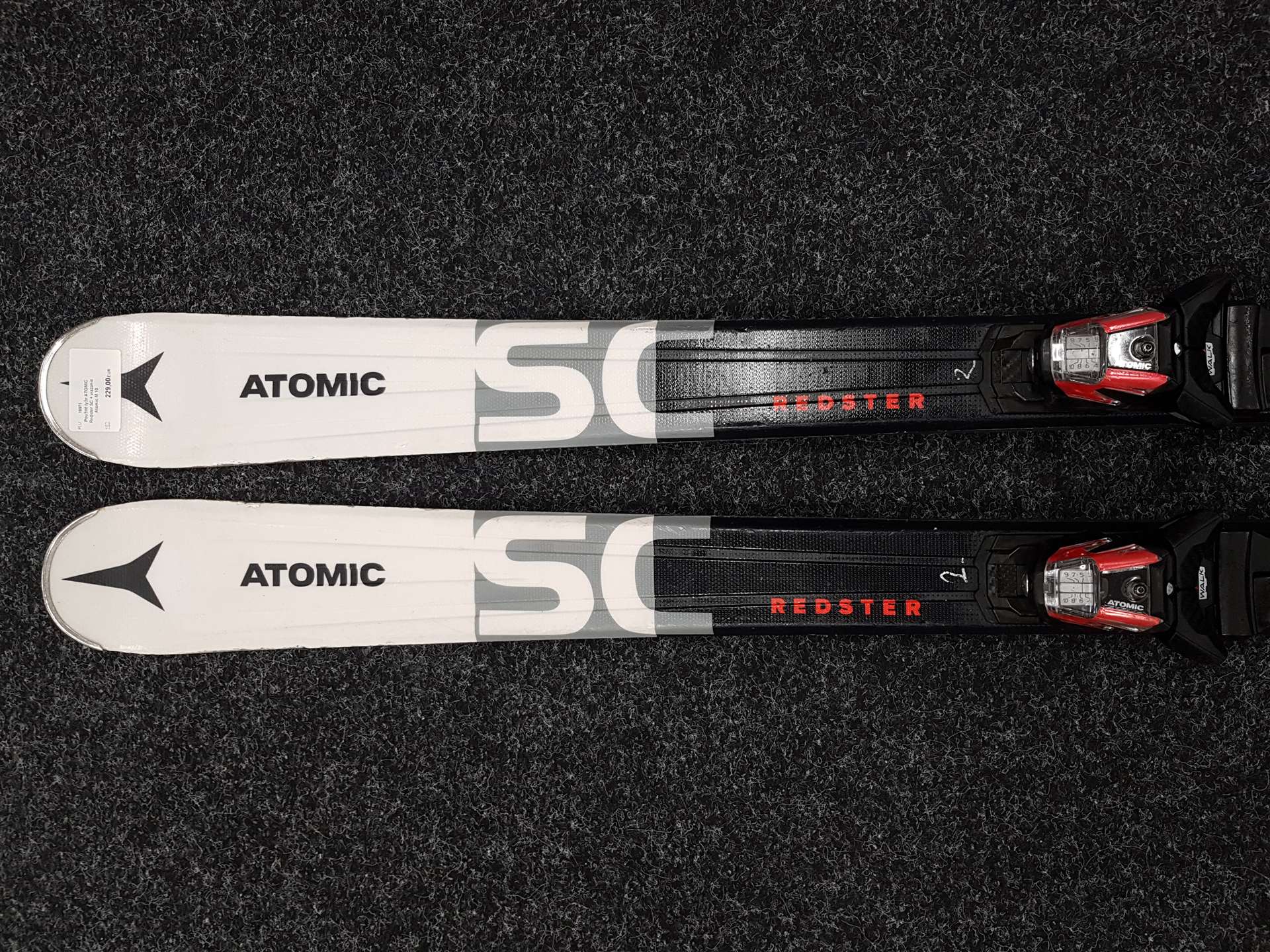 Použité lyže ATOMIC Redster SC + viazanie Atomic M 10