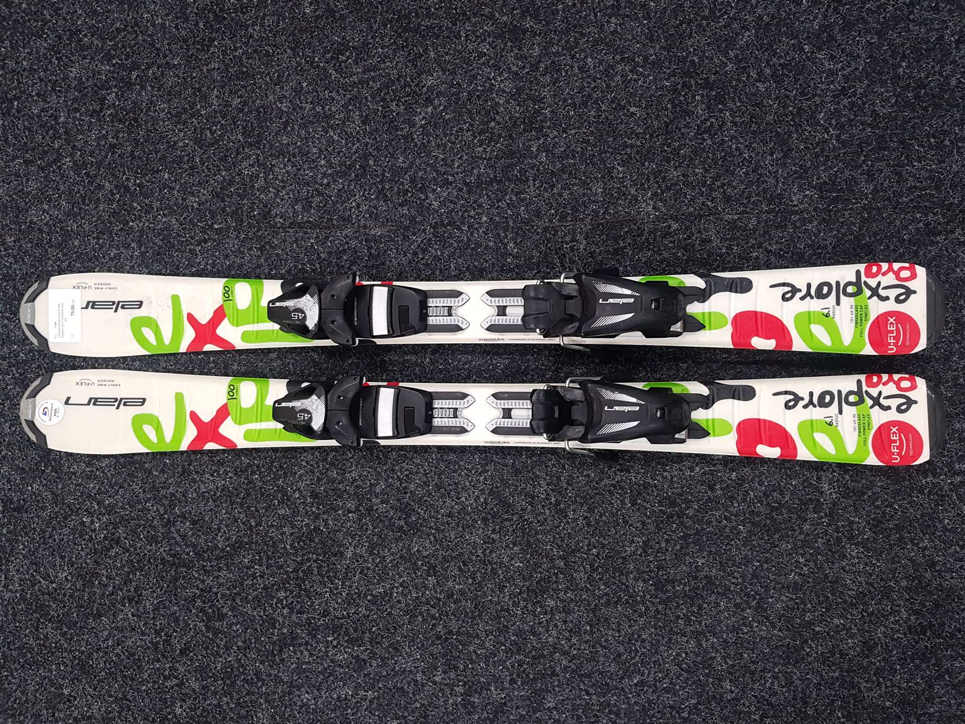 Gebrauchte Kinderski ELAN Explore Pro + Bindungen Elan 4.5