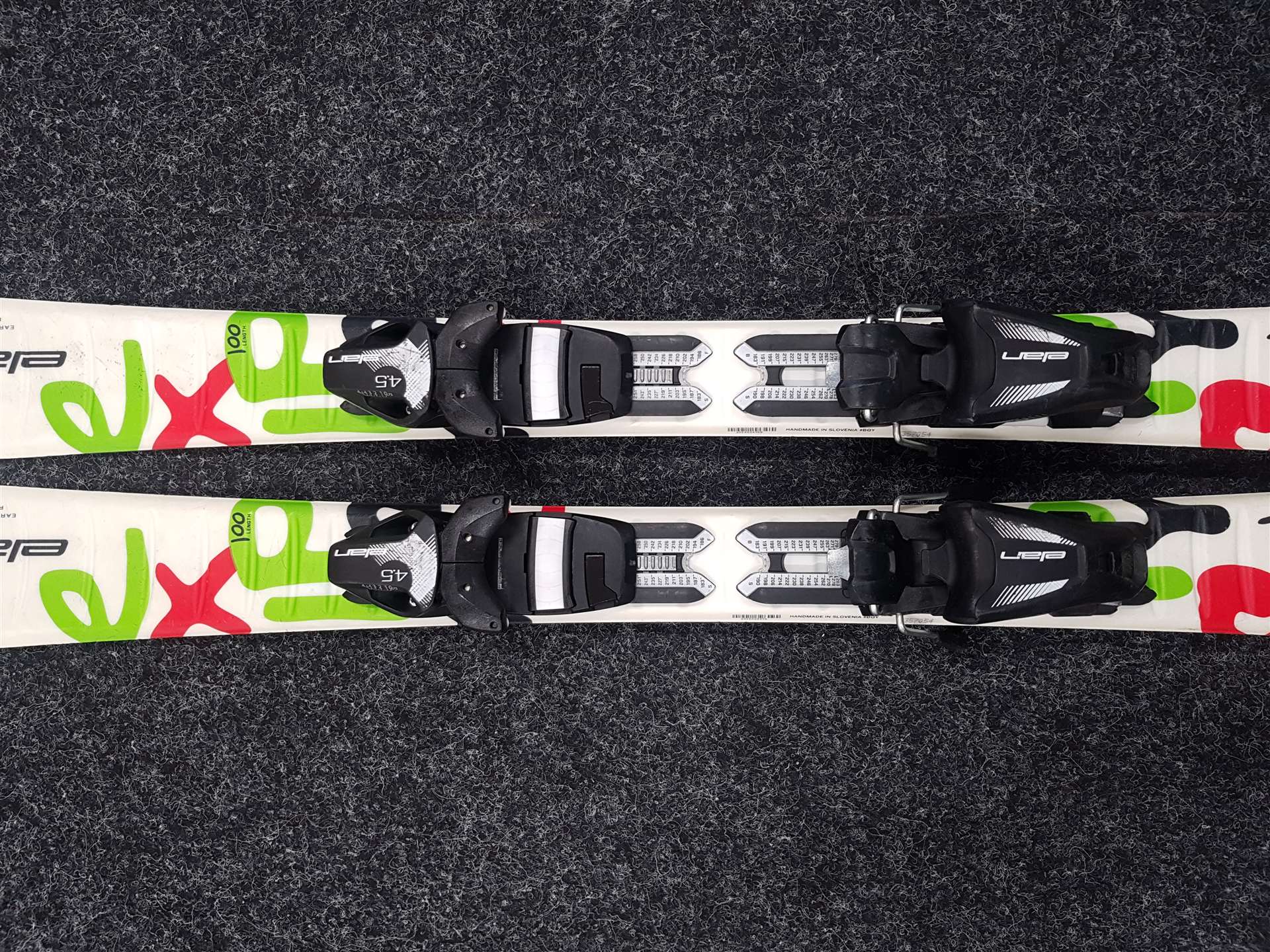 Gebrauchte Kinderski ELAN Explore Pro + Bindungen Elan 4.5