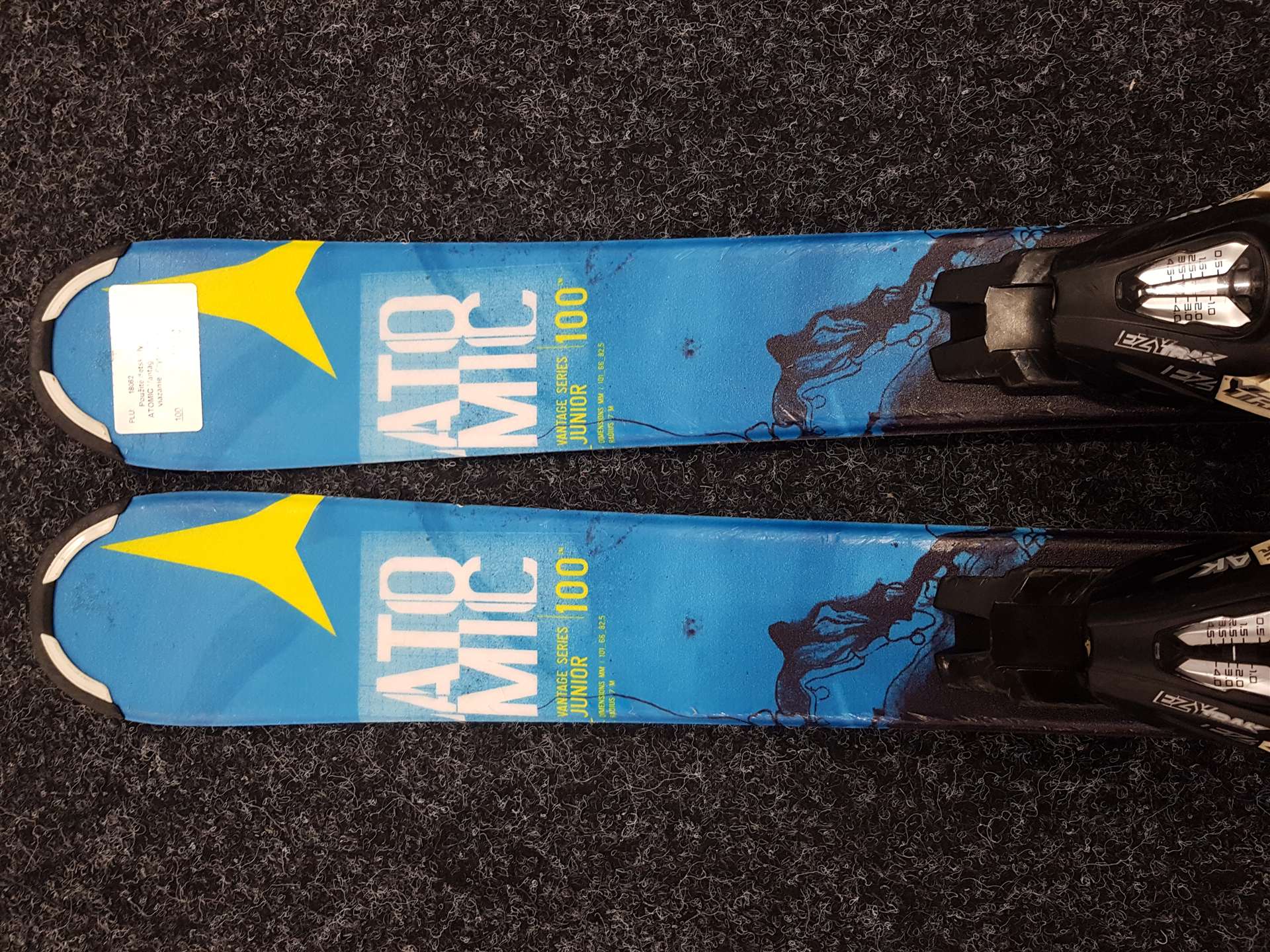 Gebrauchte ATOMIC Vantage Junior Kinderski + Ezytrak 4.5 Bindungen