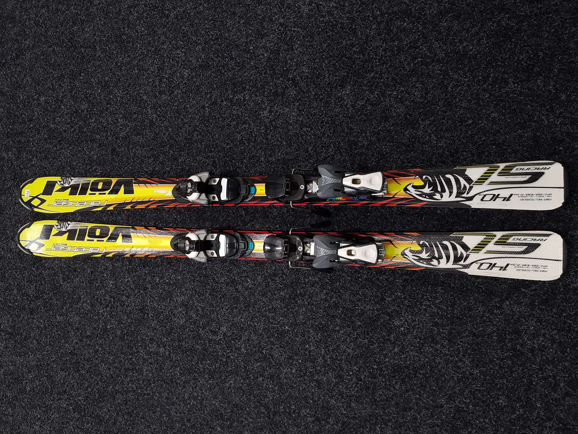 Použité lyže VOLKL Racetiger + viazanie Atomic EVOX 7,5