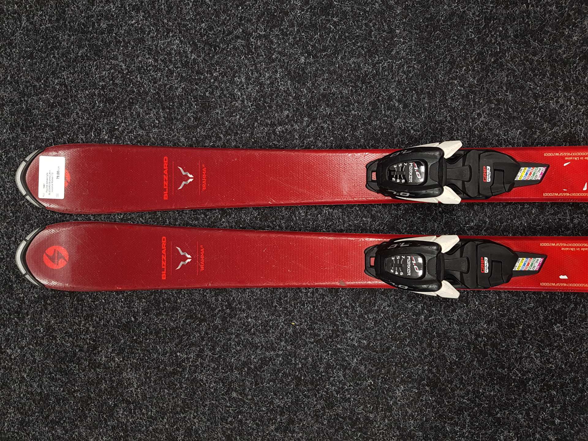Rabljene dječje skije BLIZZARD Brahma JR + vezovi Marker 7.0