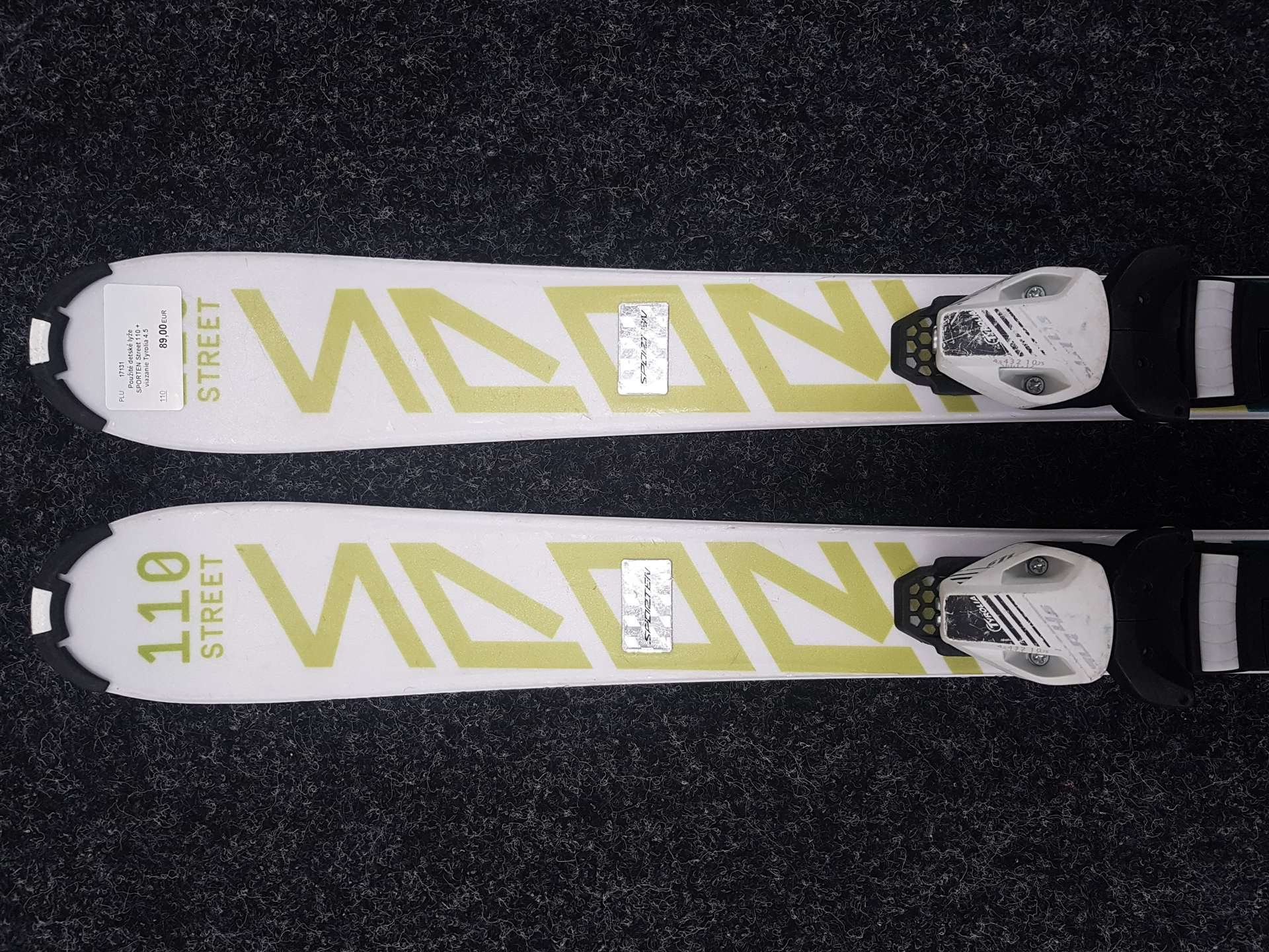 Použité detské lyže SPORTEN Street 110 + viazanie Tyrolia 4.5