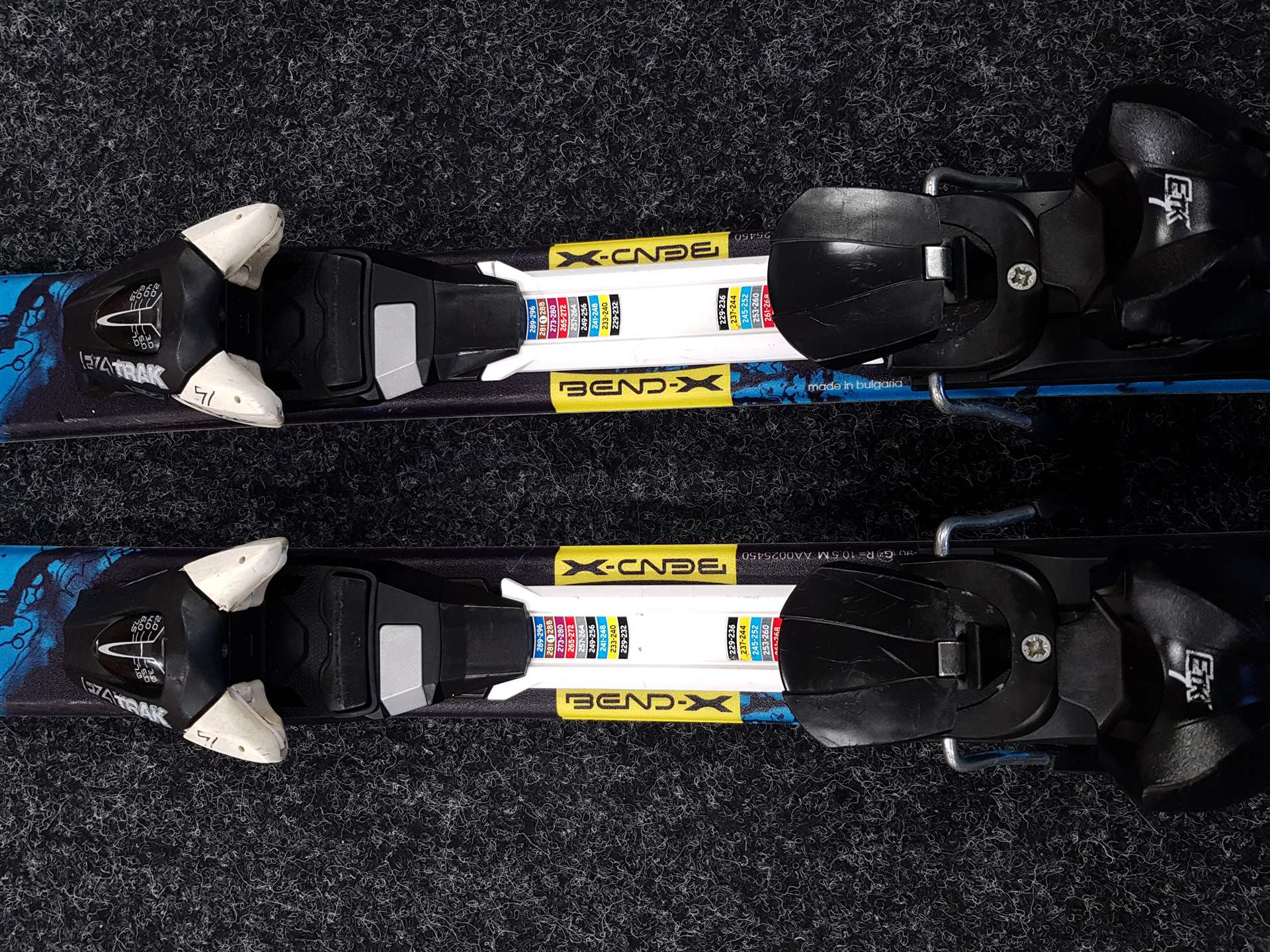 Použité detské lyže ATOMIC Vantage Junior + viazanie Ezytrak 7.5