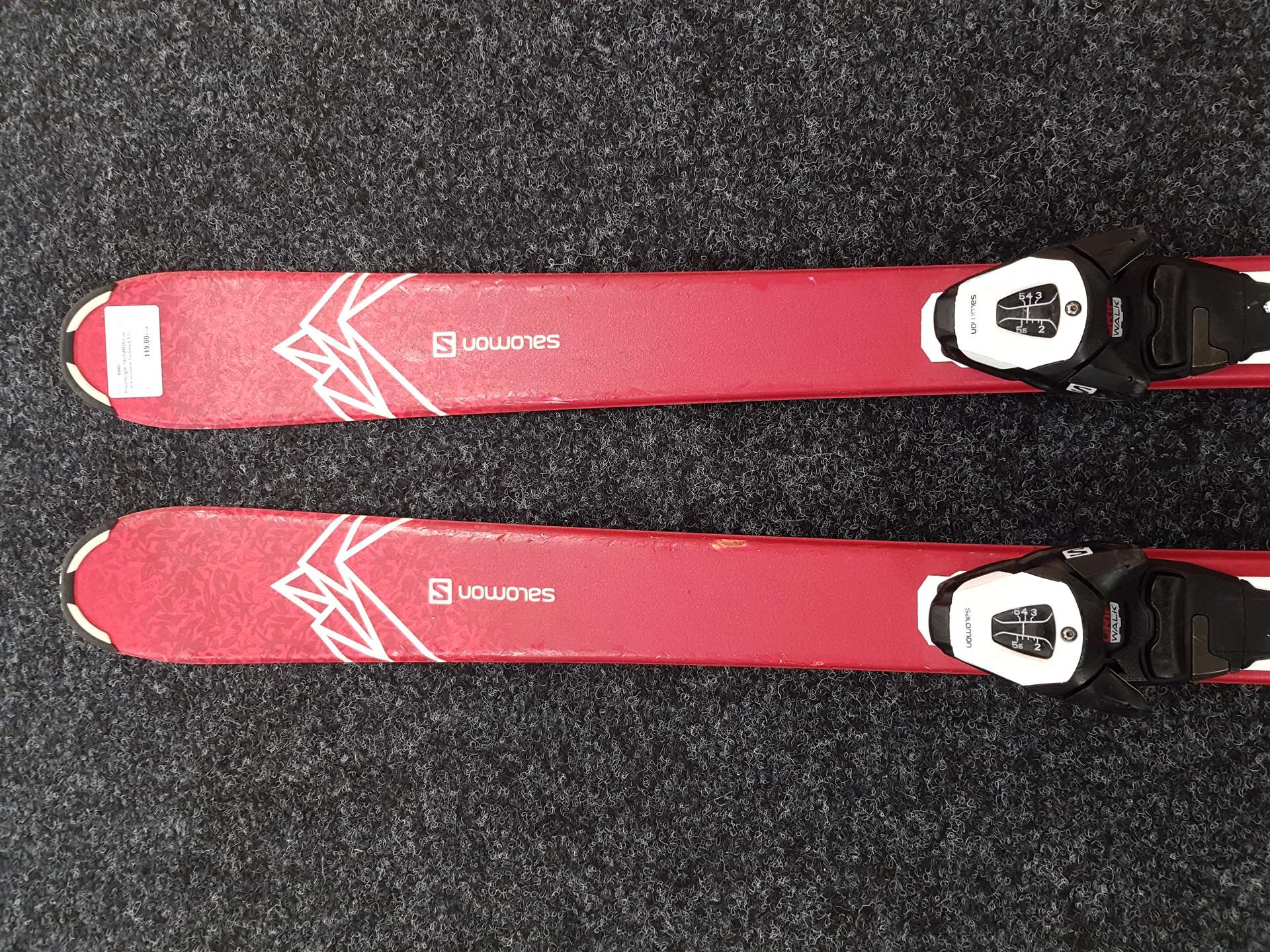 Použité lyže SALOMON Lux Jr. + vázání Salomon 5.5