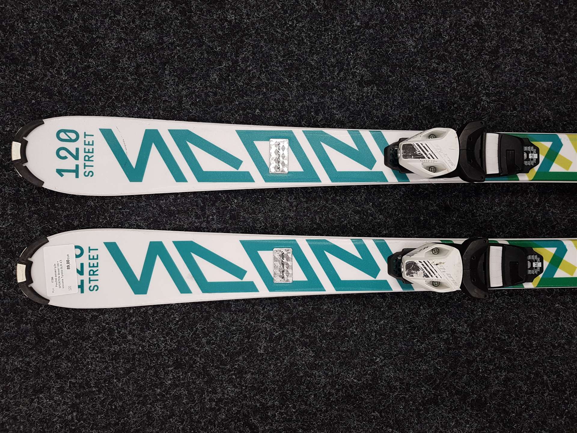 Sci usati per bambini SPORTEN Street 120 + attacchi Tyrolia SLR 4.5
