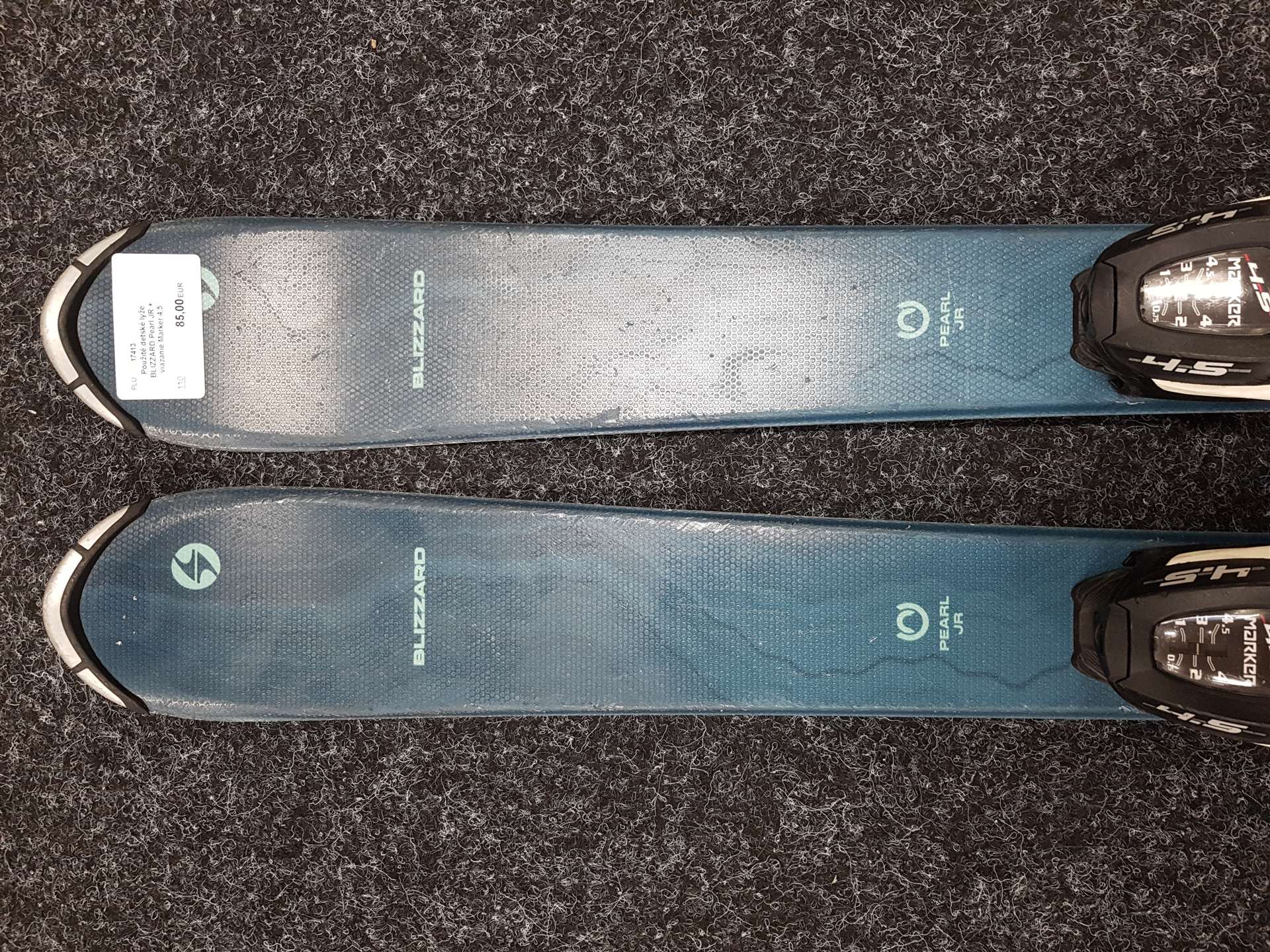 Skis enfant d'occasion BLIZZARD Pearl JR + fixations Marker 4.5