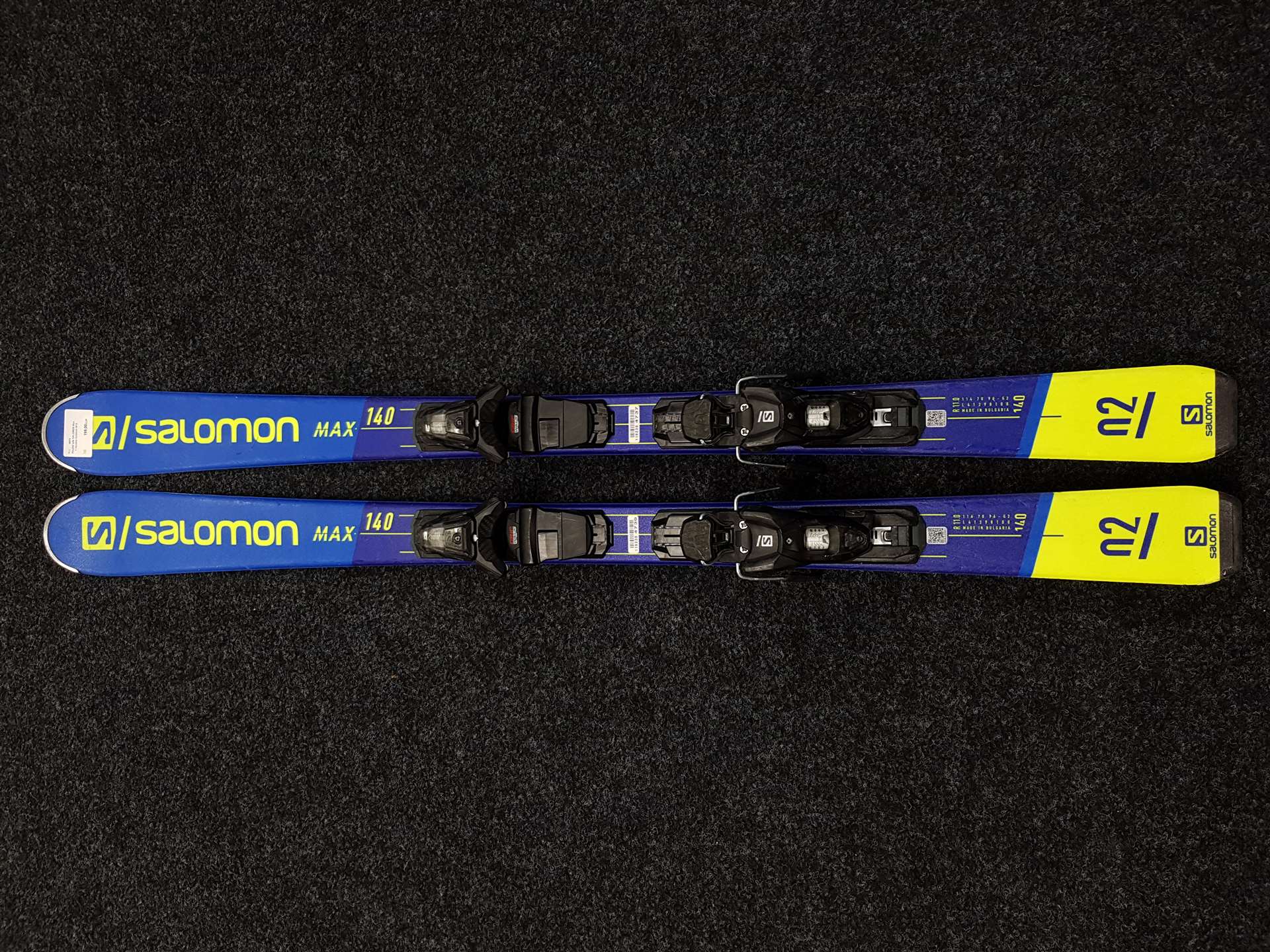 Skis SALOMON Max d'occasion + fixations Salomon M10