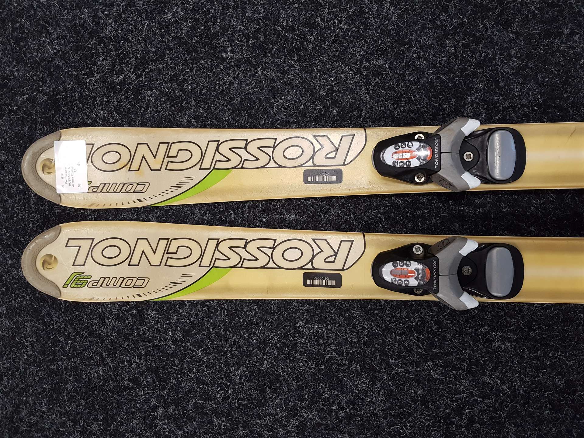 Schiuri pentru copii second-hand ROSSIGNOL Comp9j + legături Rossignol Comp 7.5