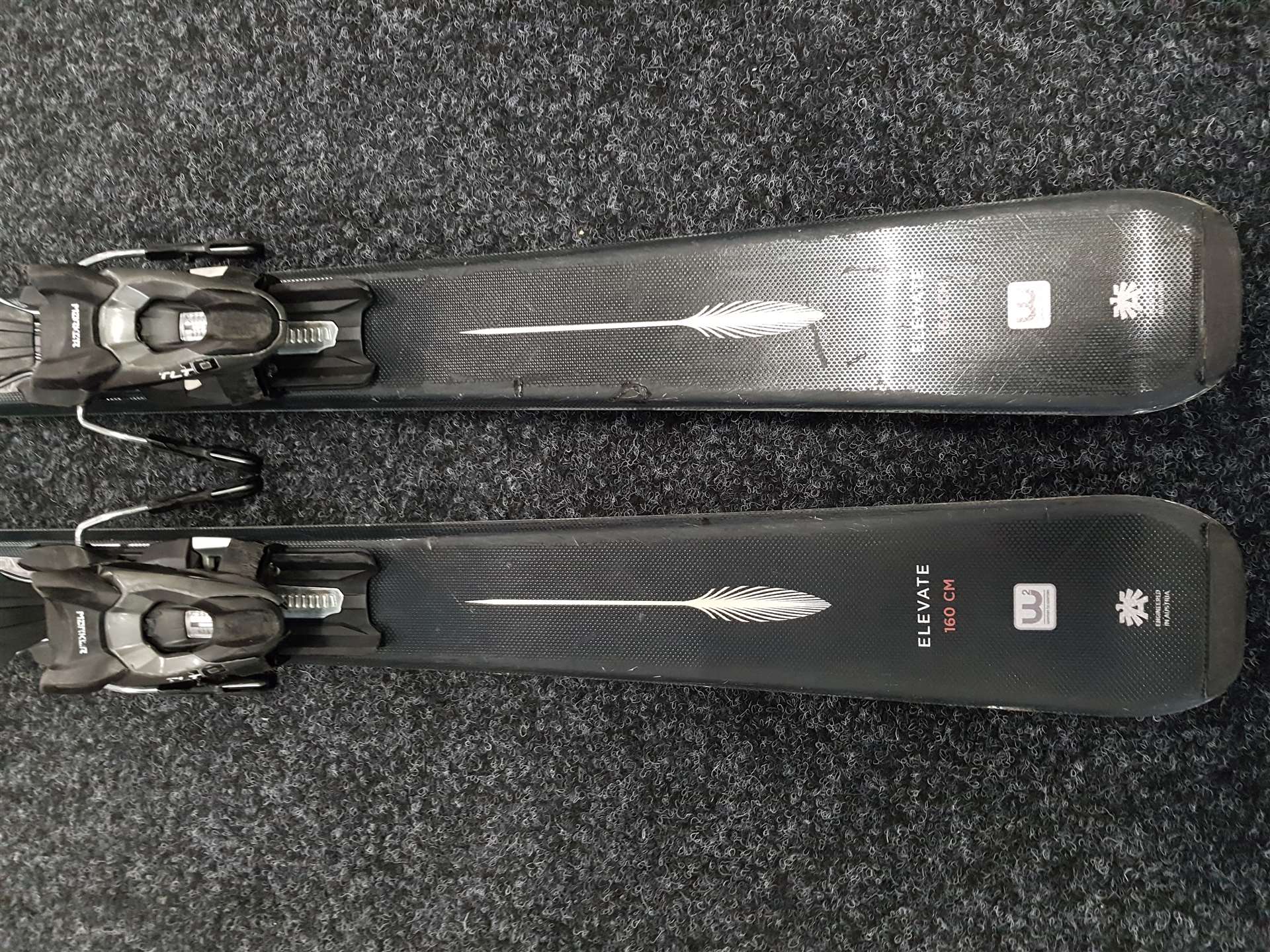 Gebrauchte BLIZZARD Elevate RTX Skier + Marker TLT 10 Bindungen