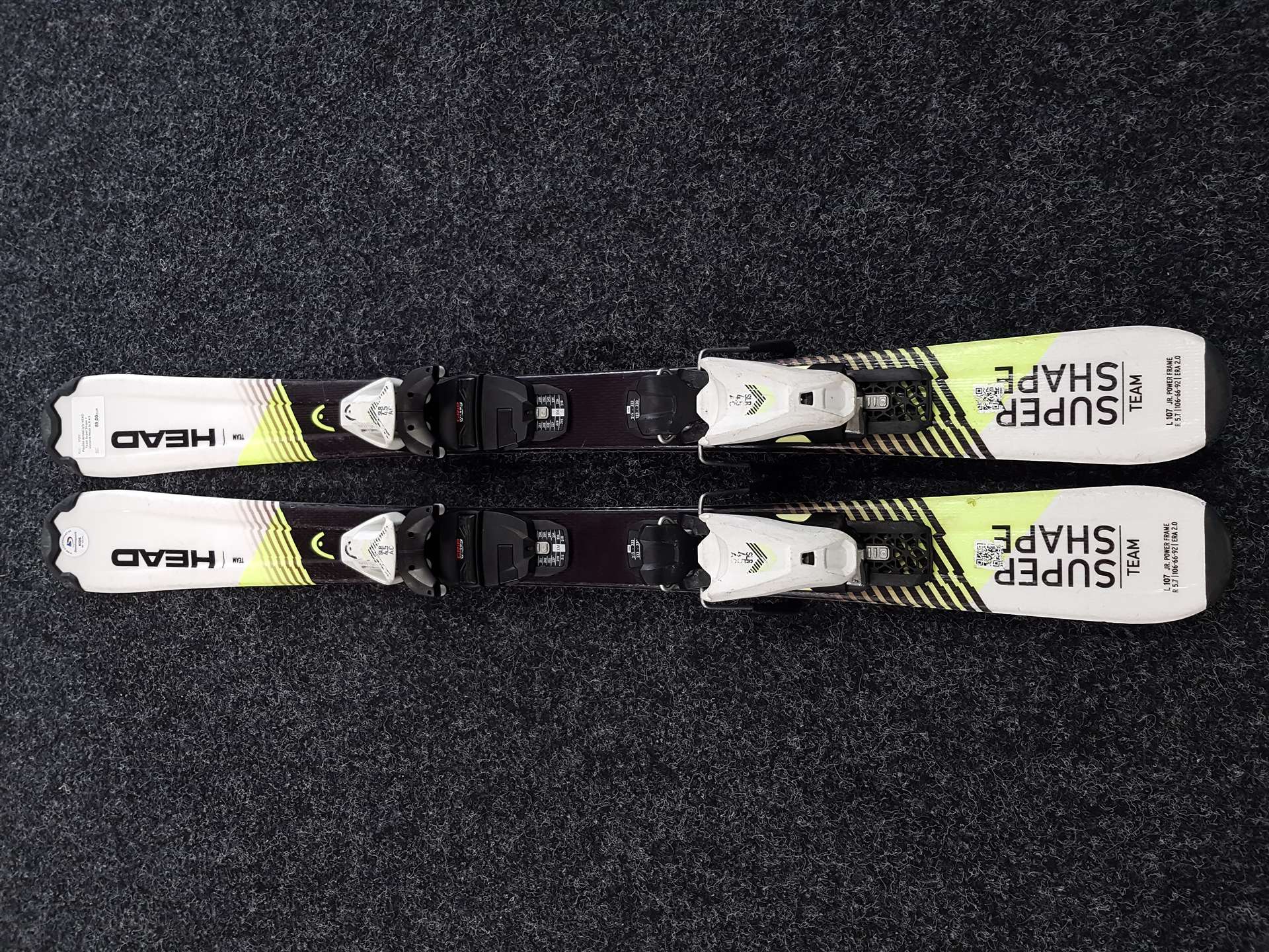 Sci usati per bambini HEAD Team Super Shape + attacchi Head SLR 4.5