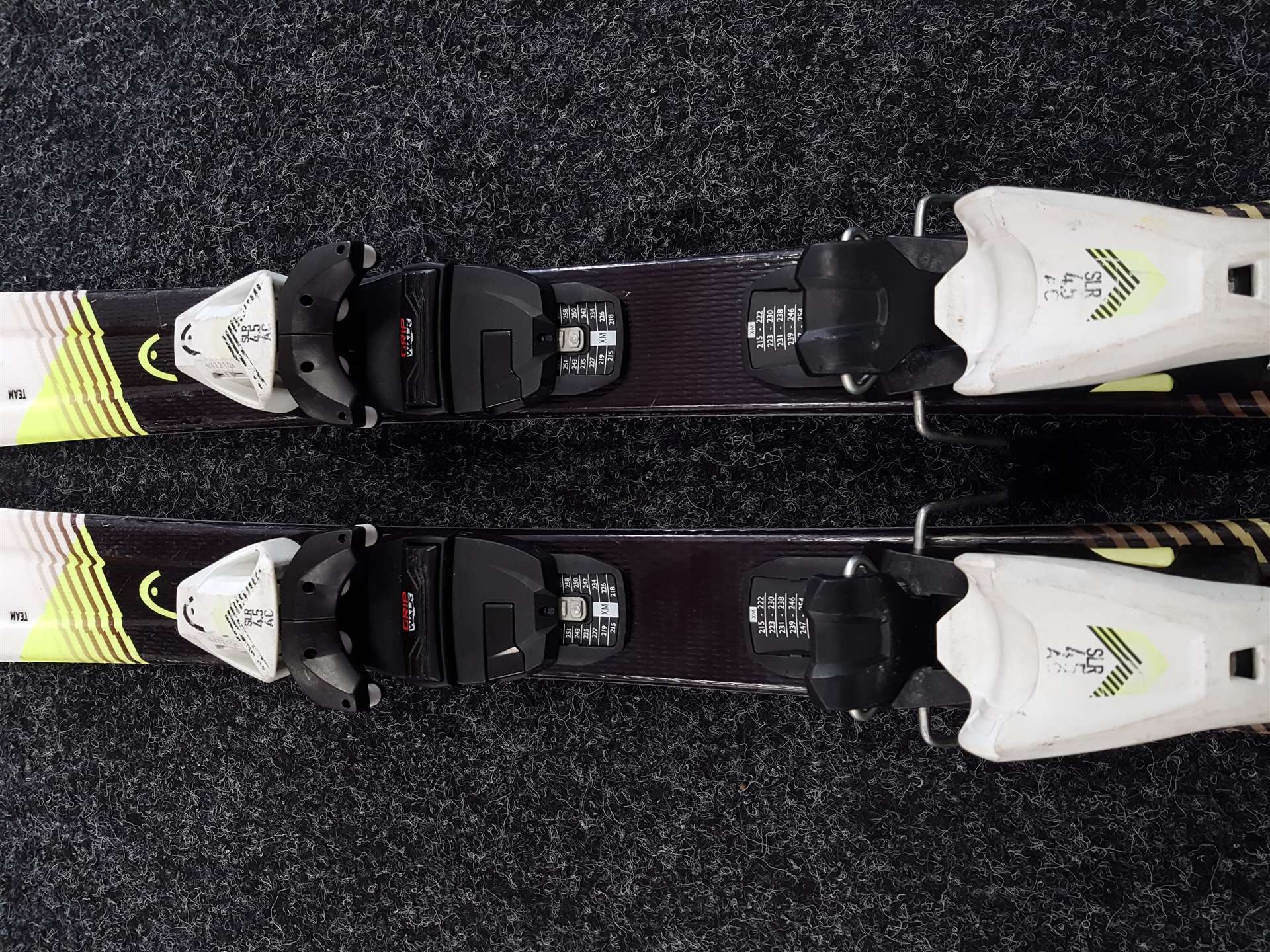 Sci usati per bambini HEAD Team Super Shape + attacchi Head SLR 4.5