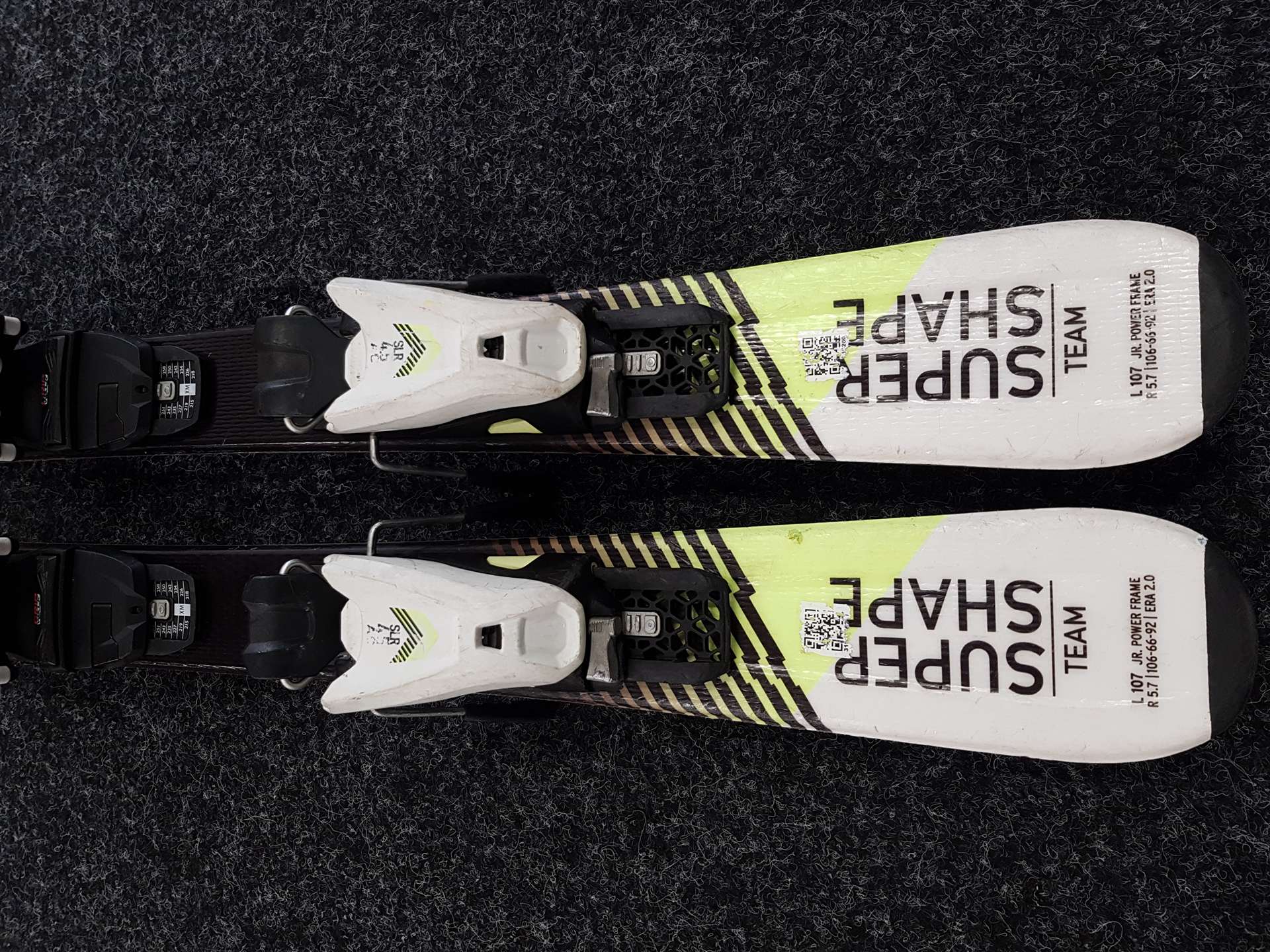 Sci usati per bambini HEAD Team Super Shape + attacchi Head SLR 4.5