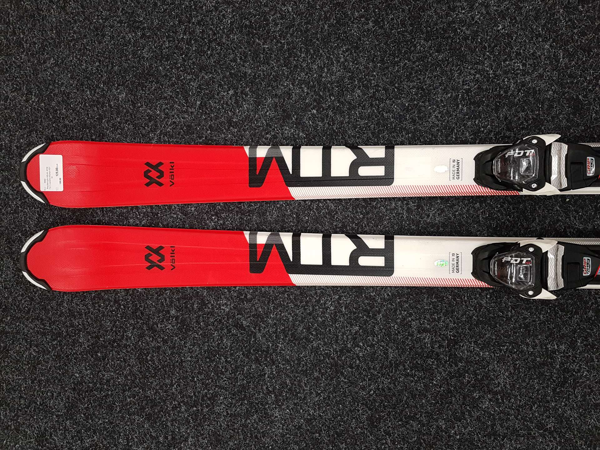 Gebrauchte Ski VOLKL RTM 7.4 + Bindungen Marker FDT 10