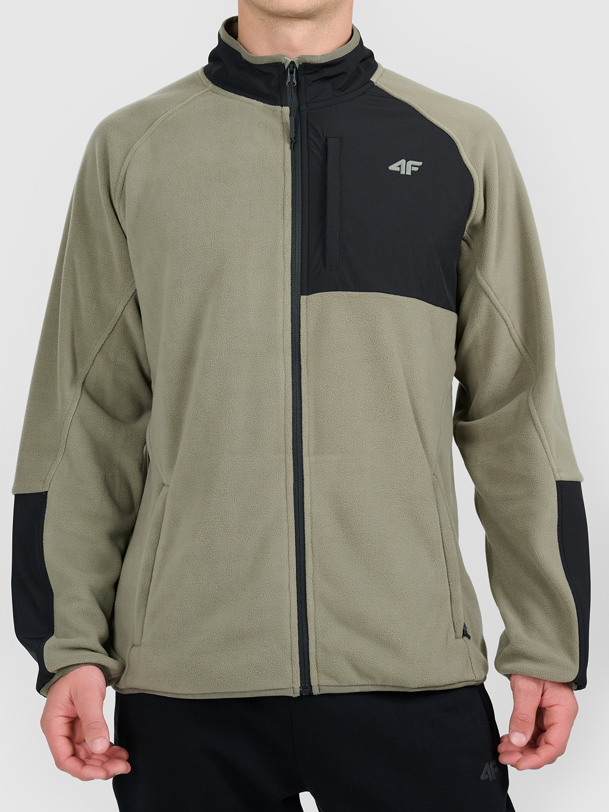 Herren-Fleece-Sweatshirt 4F M480 Khaki