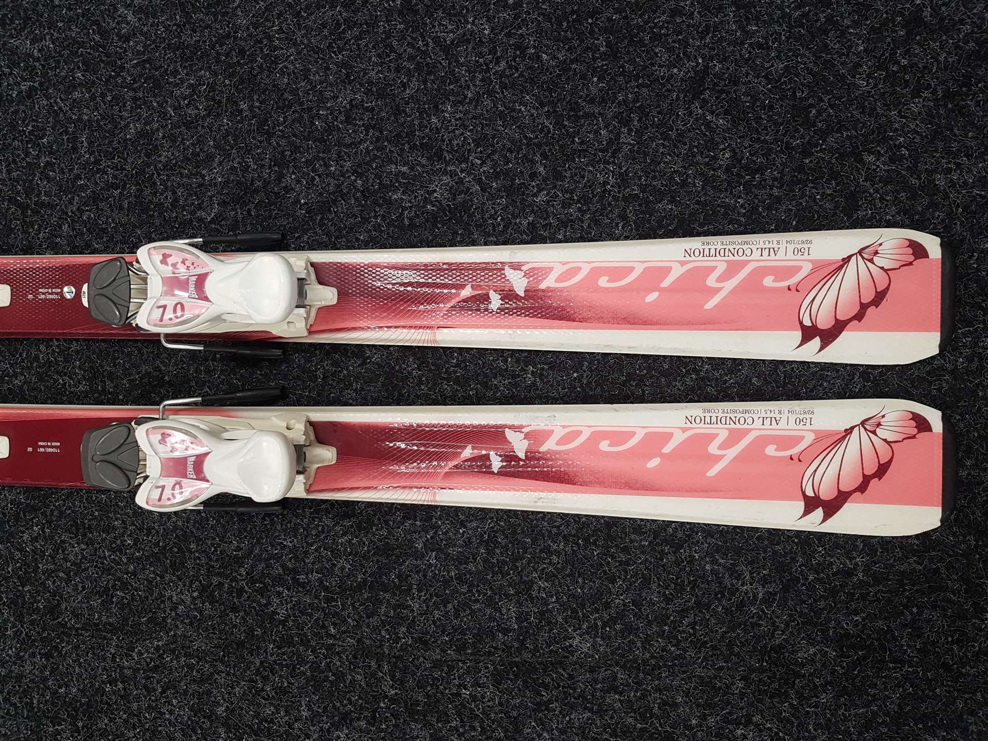 Použité lyže VOLKL Chica + viazanie Marker 7.0