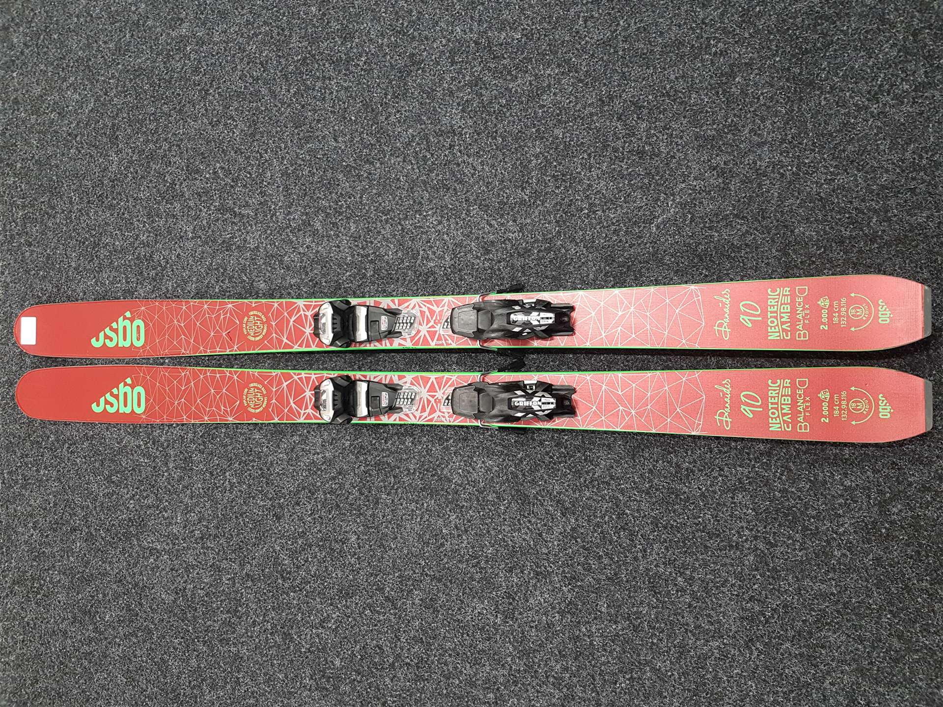 Sci freeride Ogso Danaides 90 + attacchi Marker Griffon 13