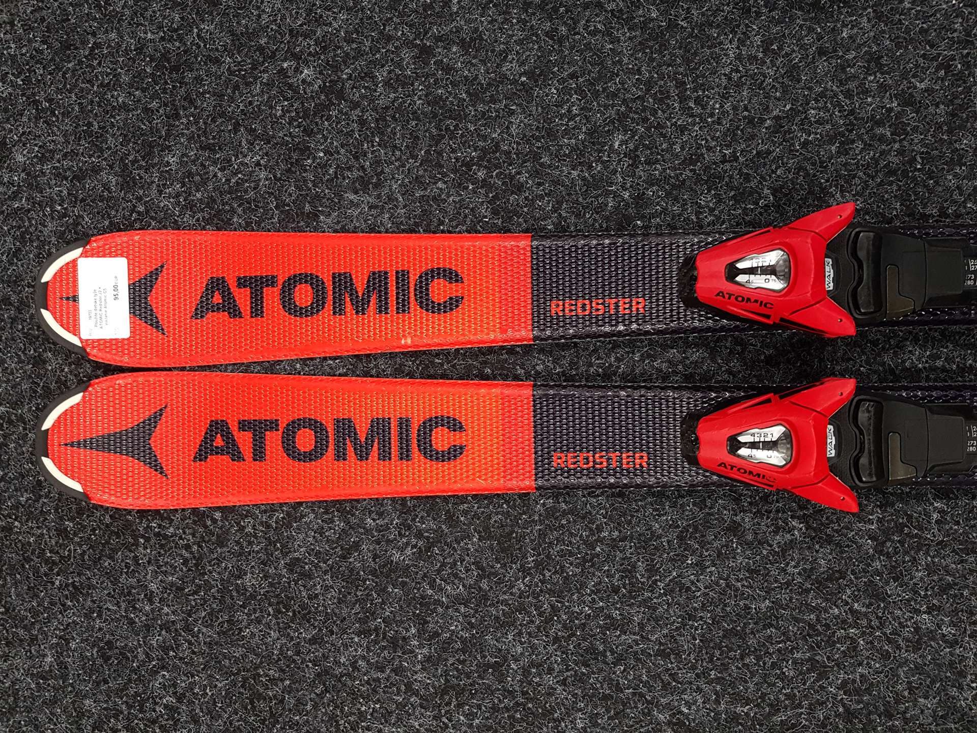 Gebrauchte Kinderski ATOMIC Redster J2 + Atomic C5 Bindungen