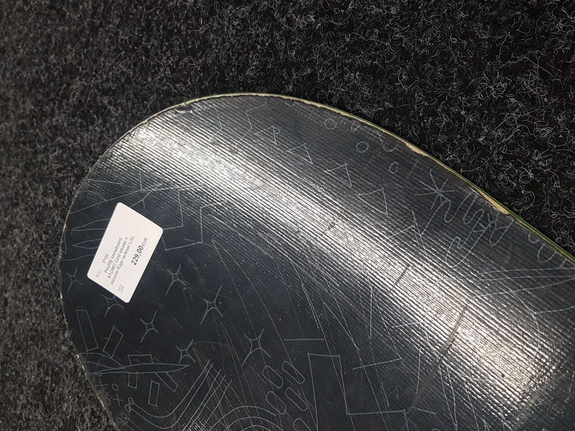 Gebrauchtes ATOMIC Cold Smoke Snowboard + Rage Bindungen, Größe L/XL