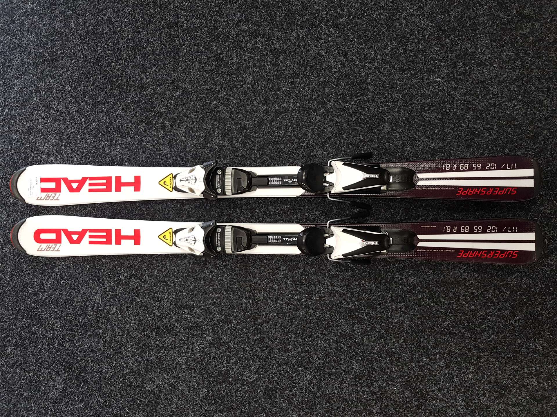 Rabljene otroške smuči HEAD Team + vezi Head LR 7.5
