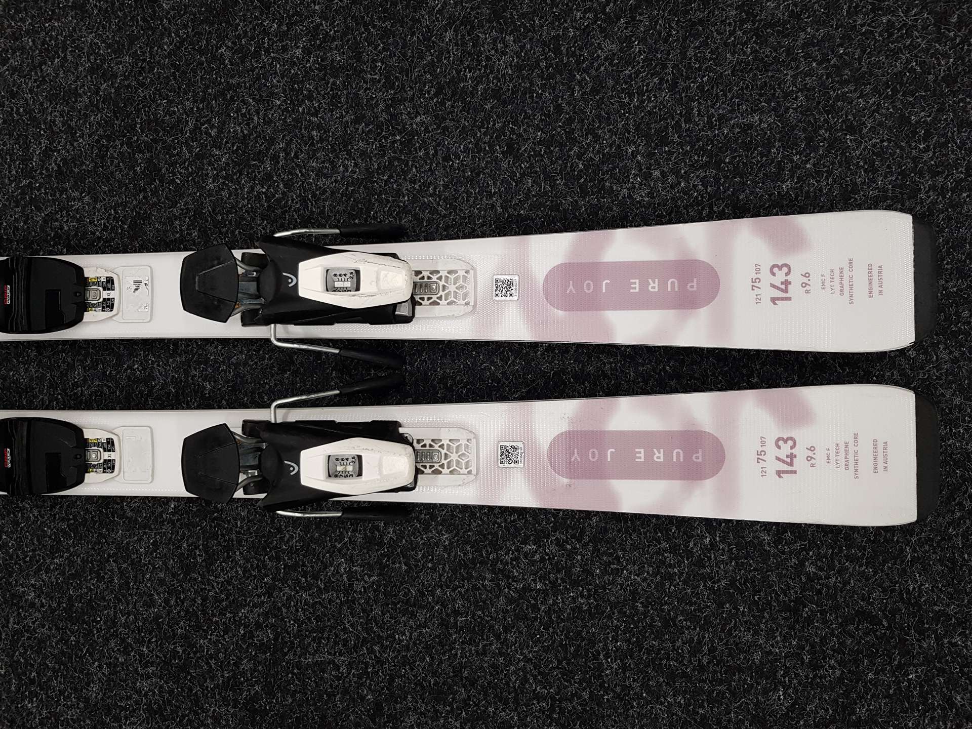 Gebrauchte HEAD Pure Joy Ski + Head Nine Bindungen (9 DIN)