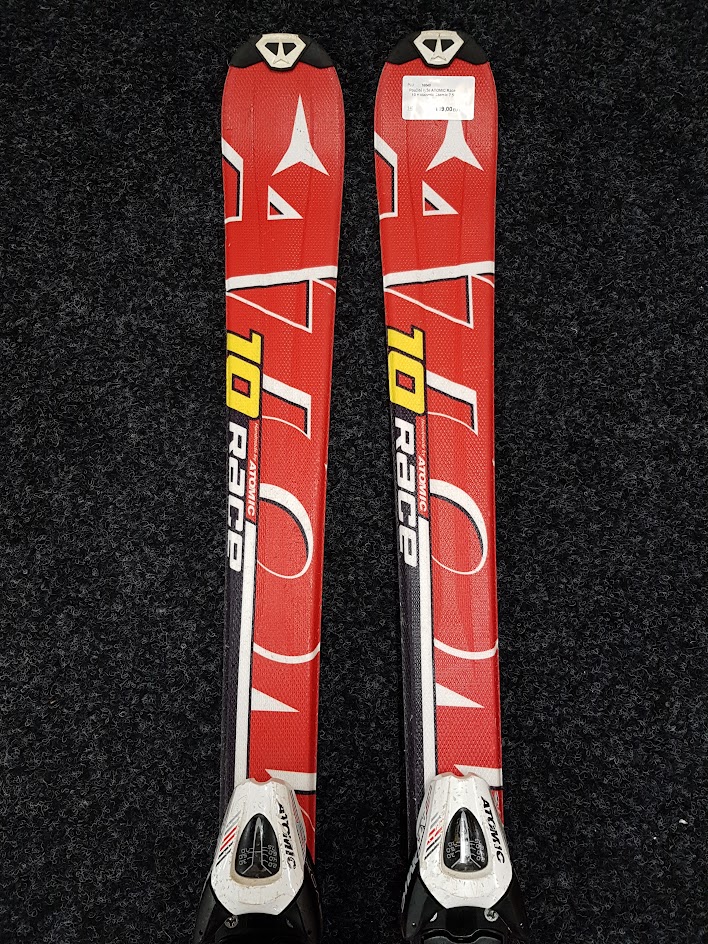 Gebrauchte ATOMIC Race 10 Ski + Atomic 7.5 Bindungen