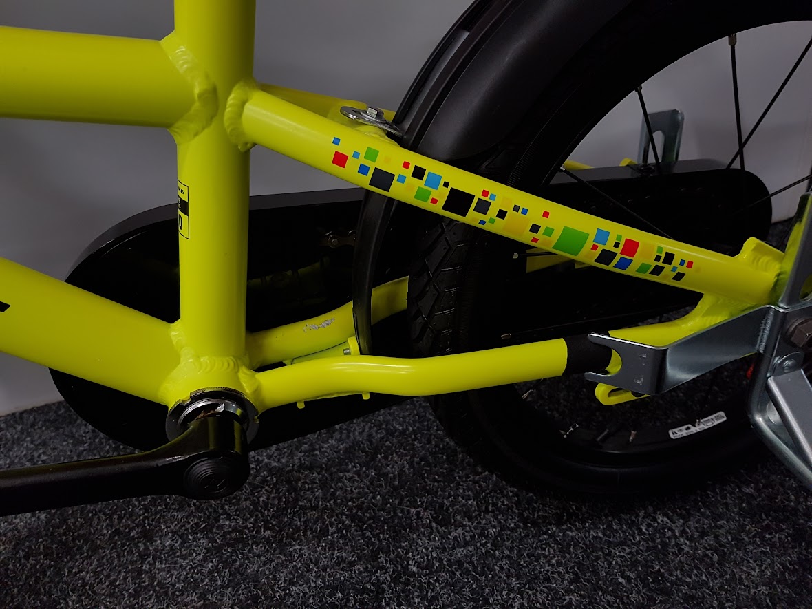 Jazdený detský bicykel Maxbike 16" žltý