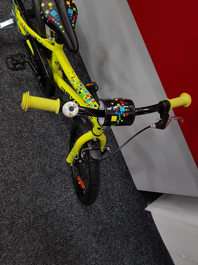 Jazdený detský bicykel Maxbike 16" žltý