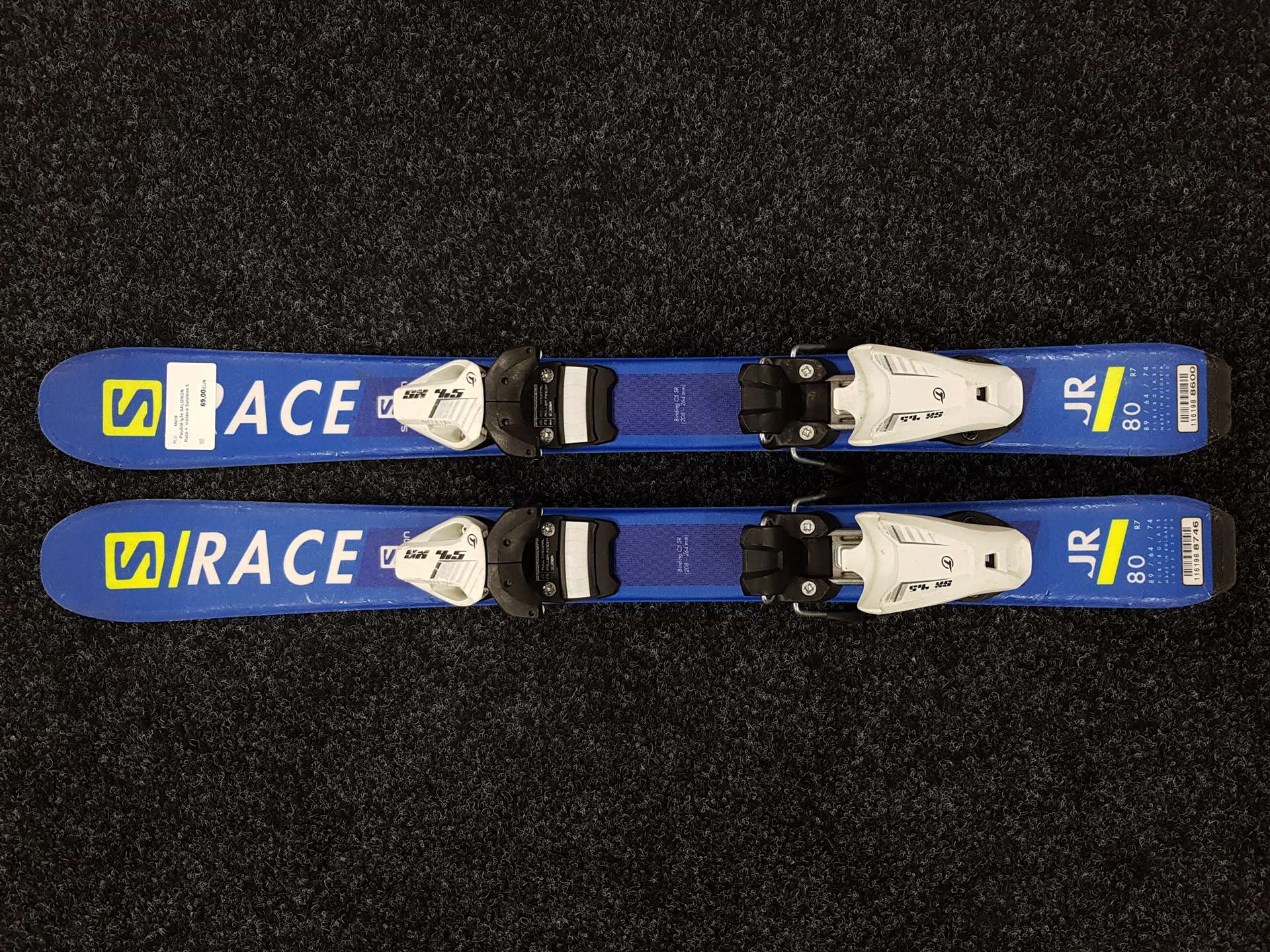 Gebrauchte SALOMON Race-Ski + Salomon 5-Bindungen
